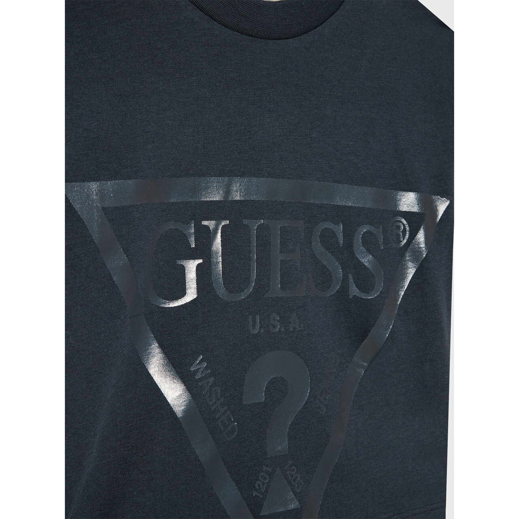 Guess T-Shirt J2BI41 K8HM0 Šedá Cropped Fit - Pepit.cz