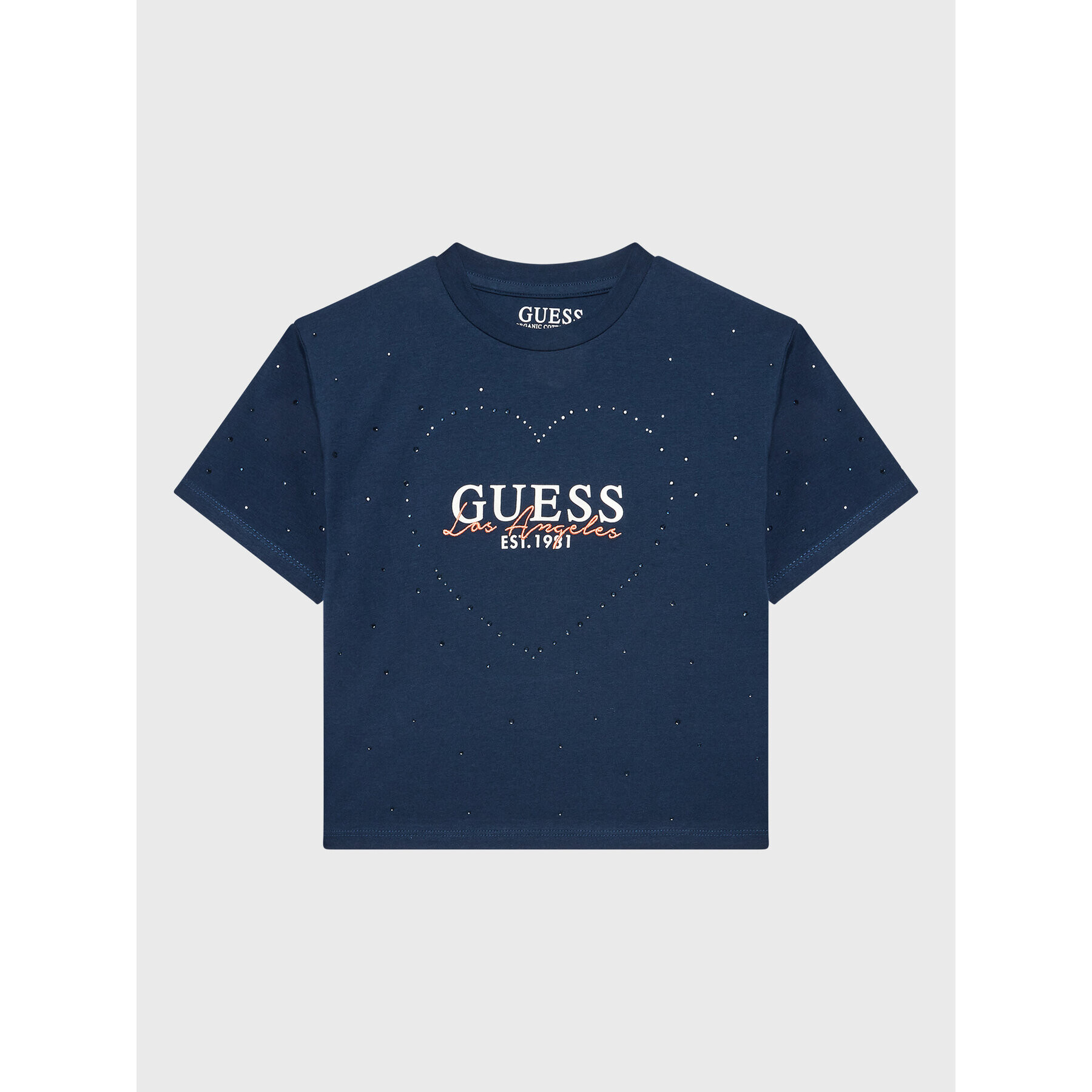 Guess T-Shirt J2BI44 J1311 Tmavomodrá Regular Fit - Pepit.cz