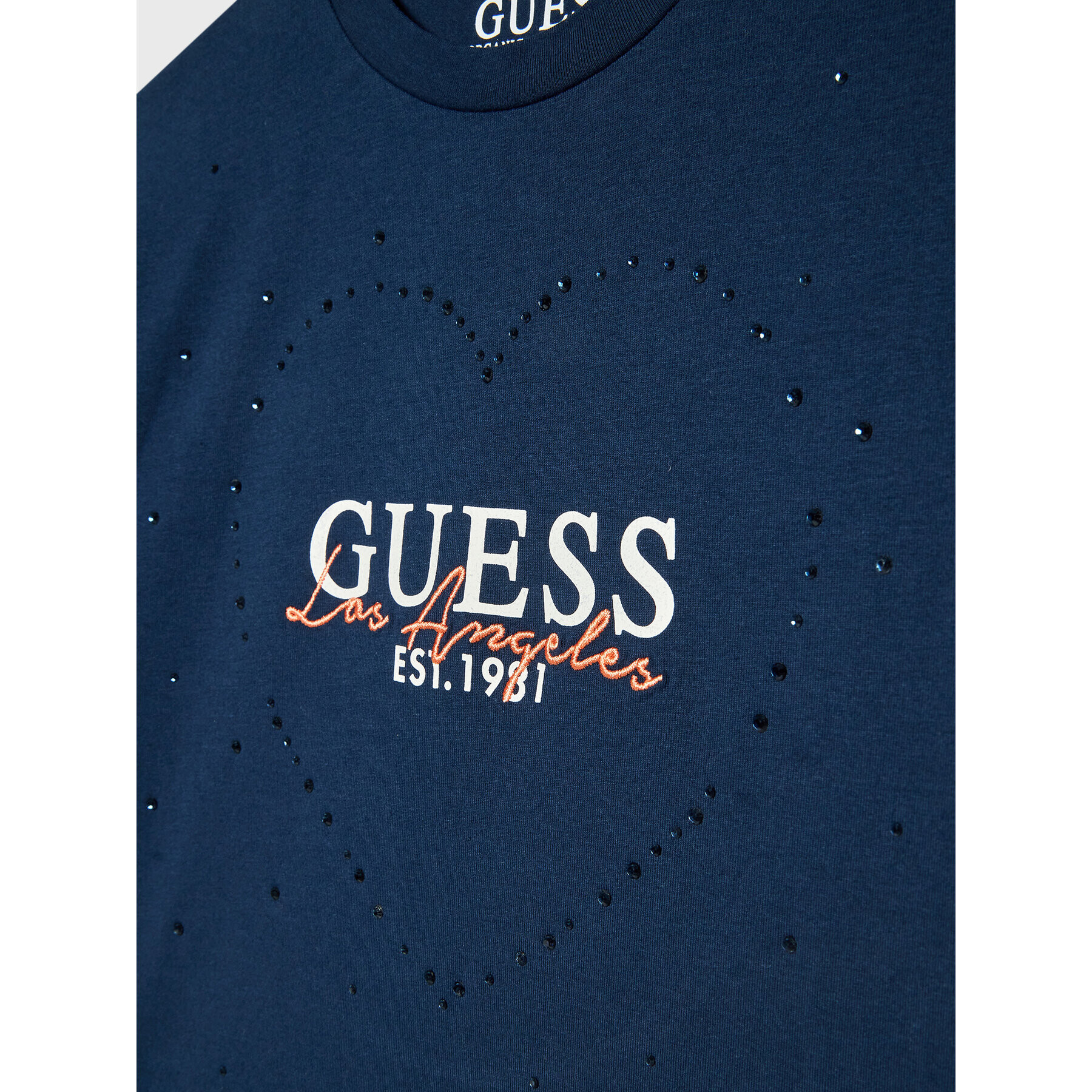 Guess T-Shirt J2BI44 J1311 Tmavomodrá Regular Fit - Pepit.cz