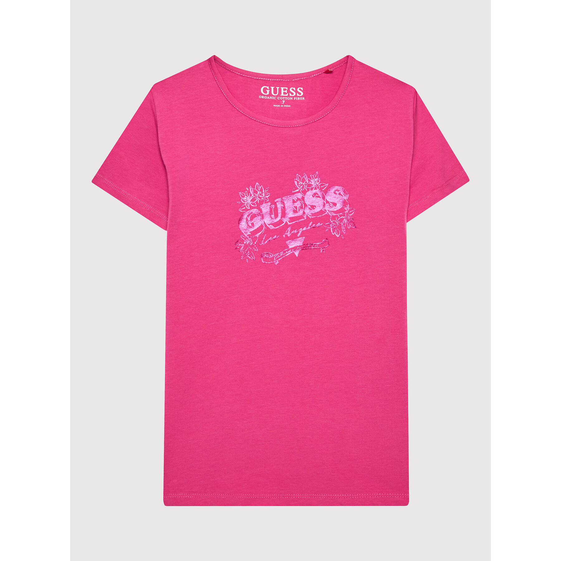 Guess T-Shirt J2GI21 K6YW1 Růžová Regular Fit - Pepit.cz