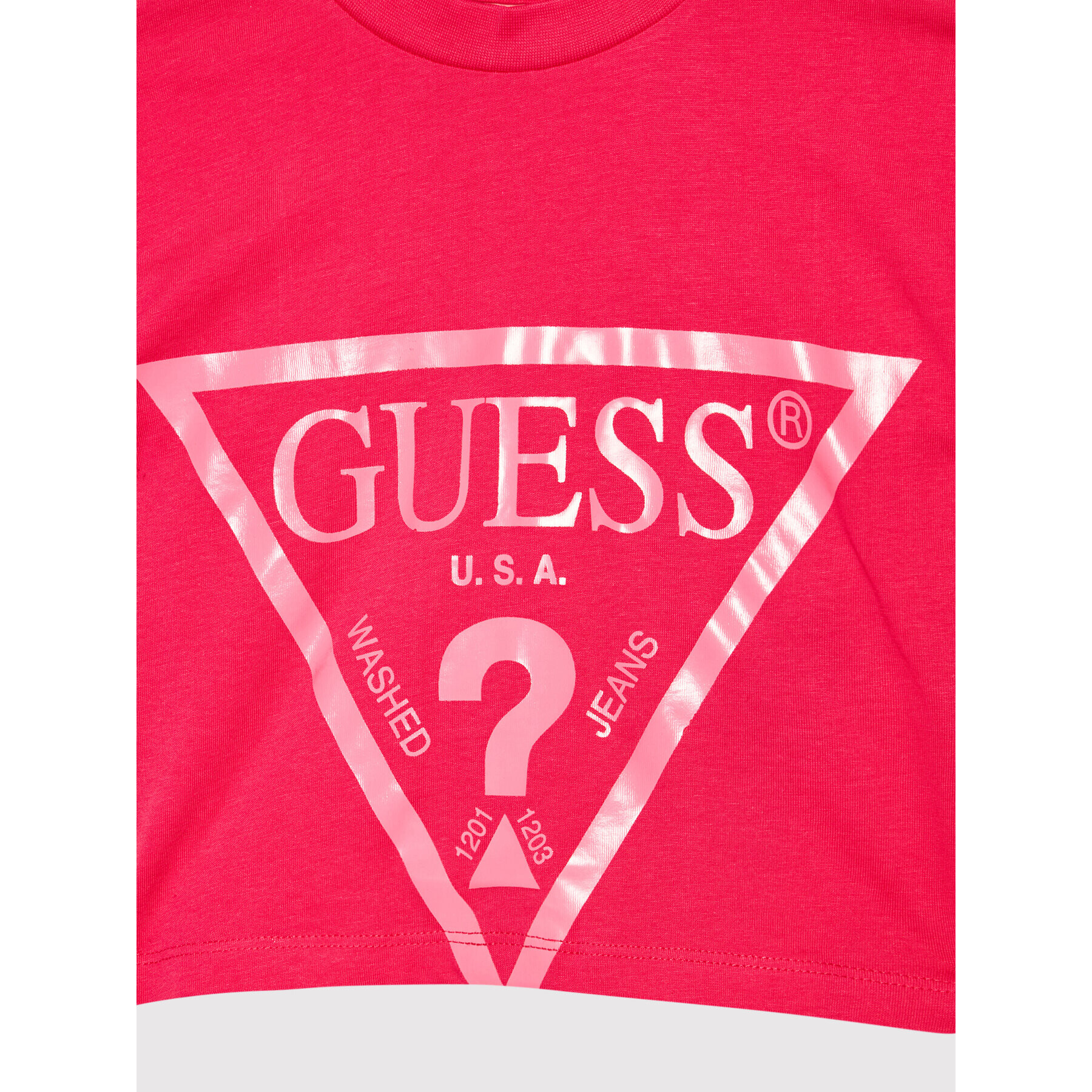 Guess T-Shirt J2RI31 K8HM0 Růžová Regular Fit - Pepit.cz