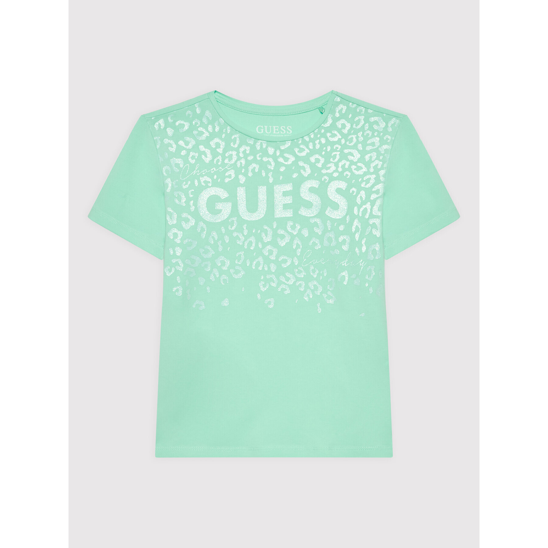 Guess T-Shirt J2YI00 K6YW1 Zelená Regular Fit - Pepit.cz