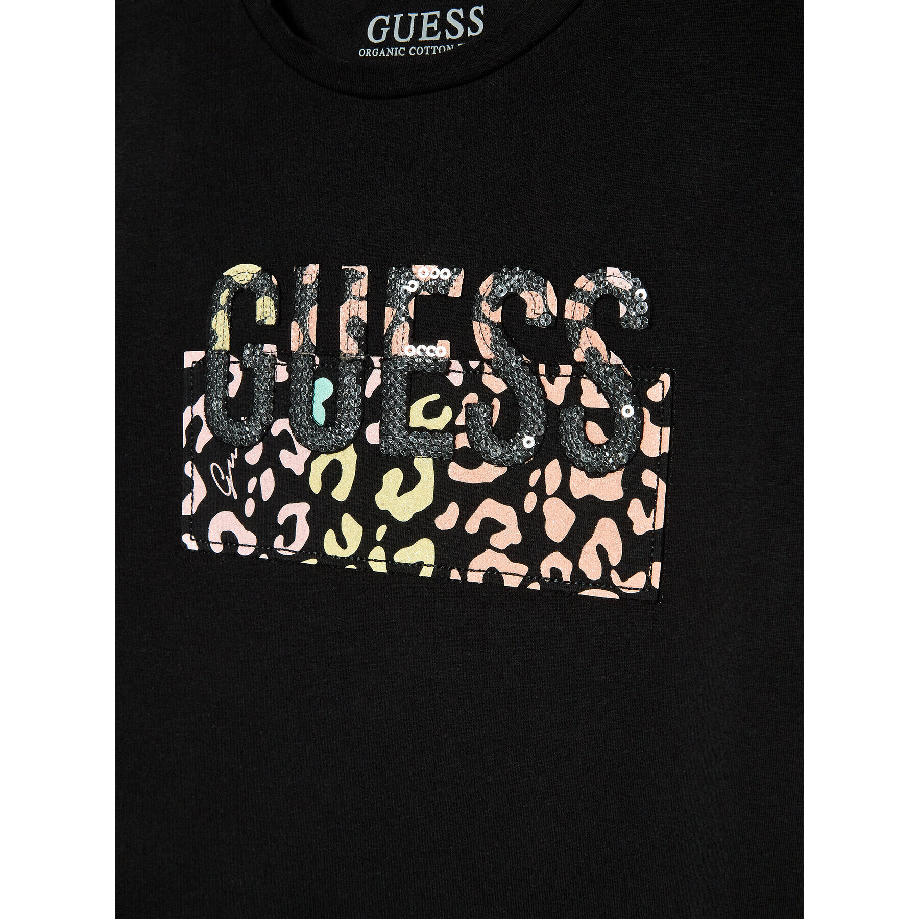 Guess T-Shirt J2YI04 K6YW1 Černá Regular Fit - Pepit.cz