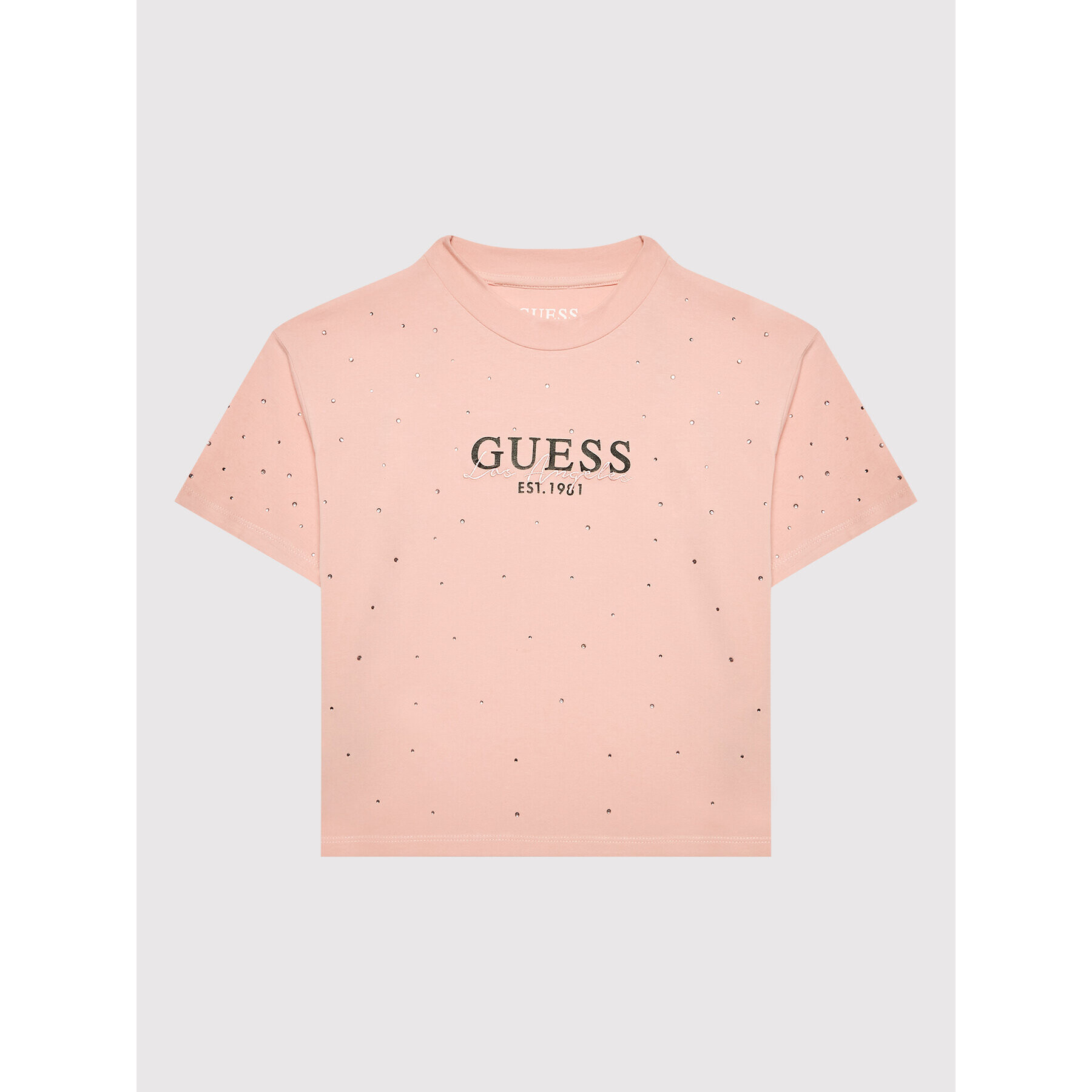 Guess T-Shirt J2YI15 K6YW1 Růžová Regular Fit - Pepit.cz