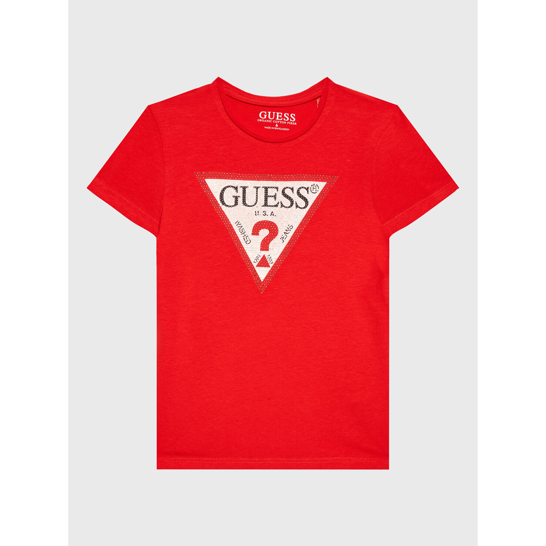 Guess T-Shirt J2YI51 K6YW1 Červená Regular Fit - Pepit.cz