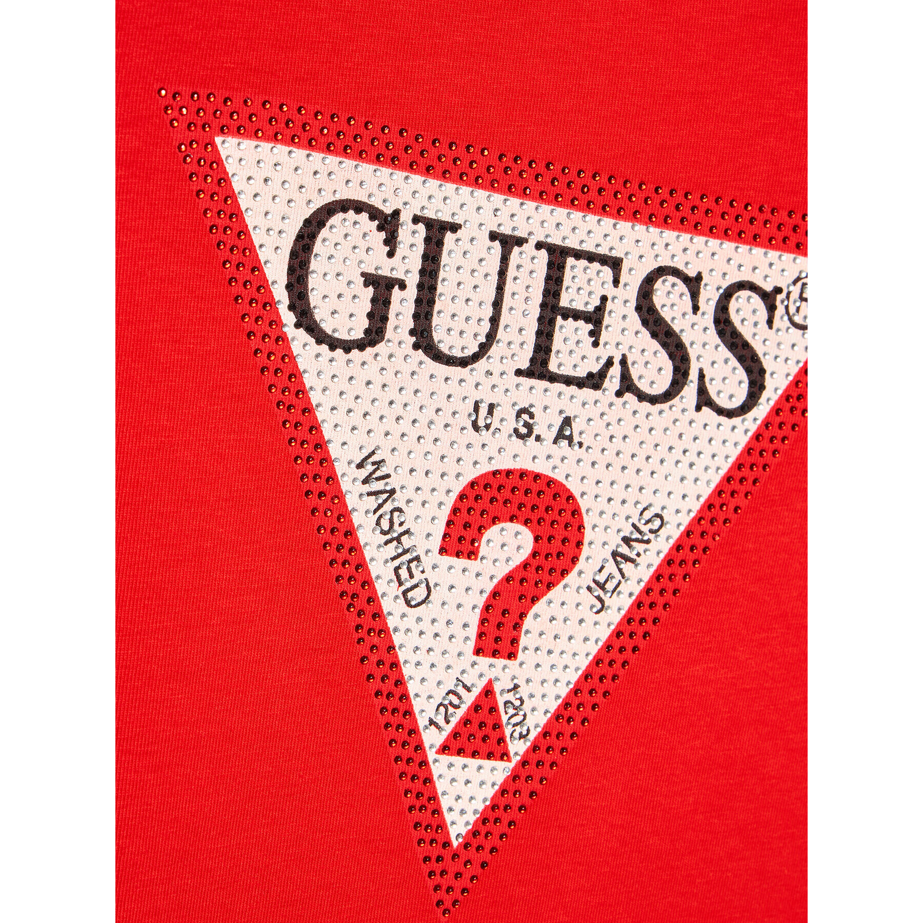 Guess T-Shirt J2YI51 K6YW1 Červená Regular Fit - Pepit.cz