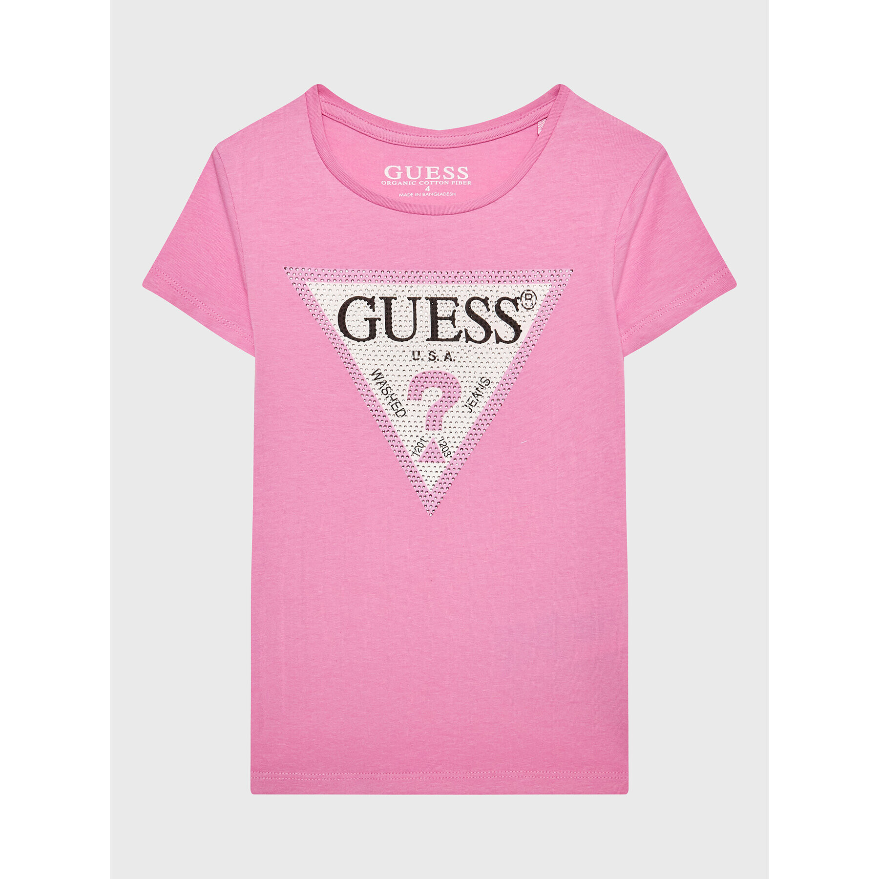 Guess T-Shirt J2YI51 K6YW1 Růžová Regular Fit - Pepit.cz