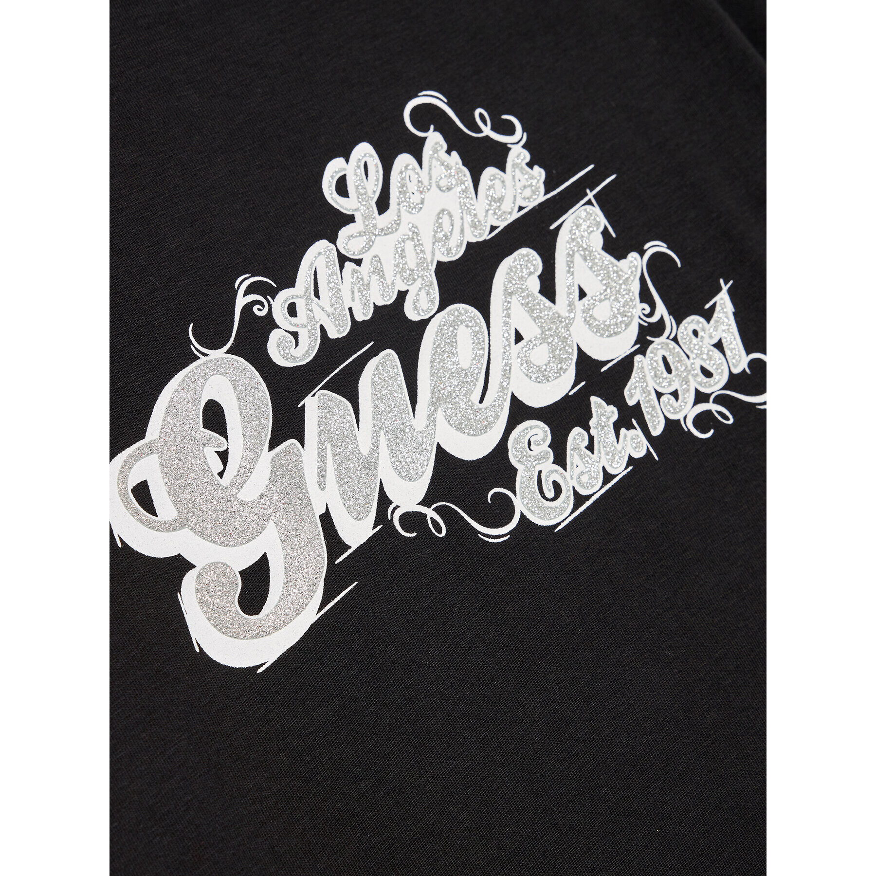 Guess T-Shirt J3BI03 J1314 Černá Regular Fit - Pepit.cz