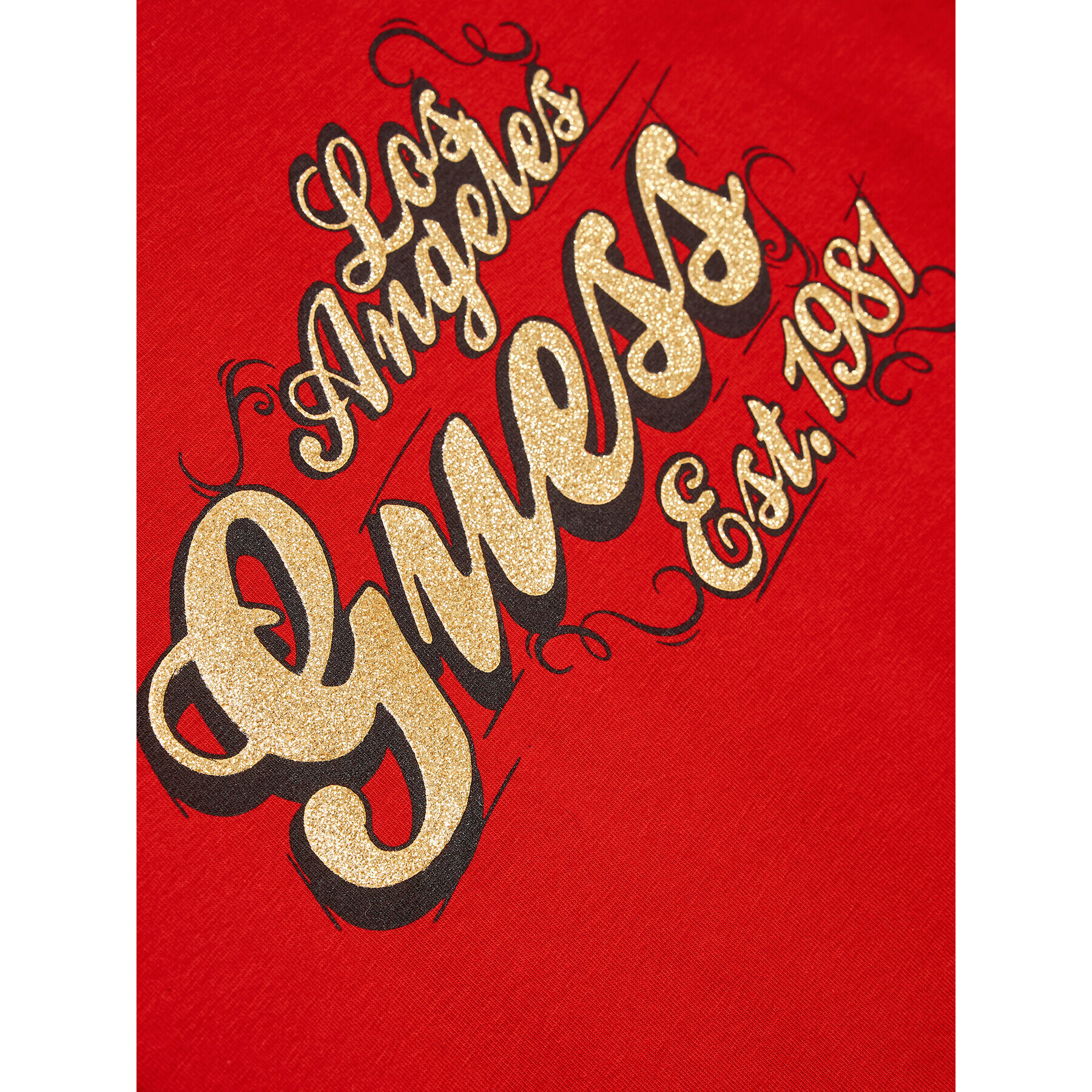 Guess T-Shirt J3BI03 J1314 Červená Regular Fit - Pepit.cz