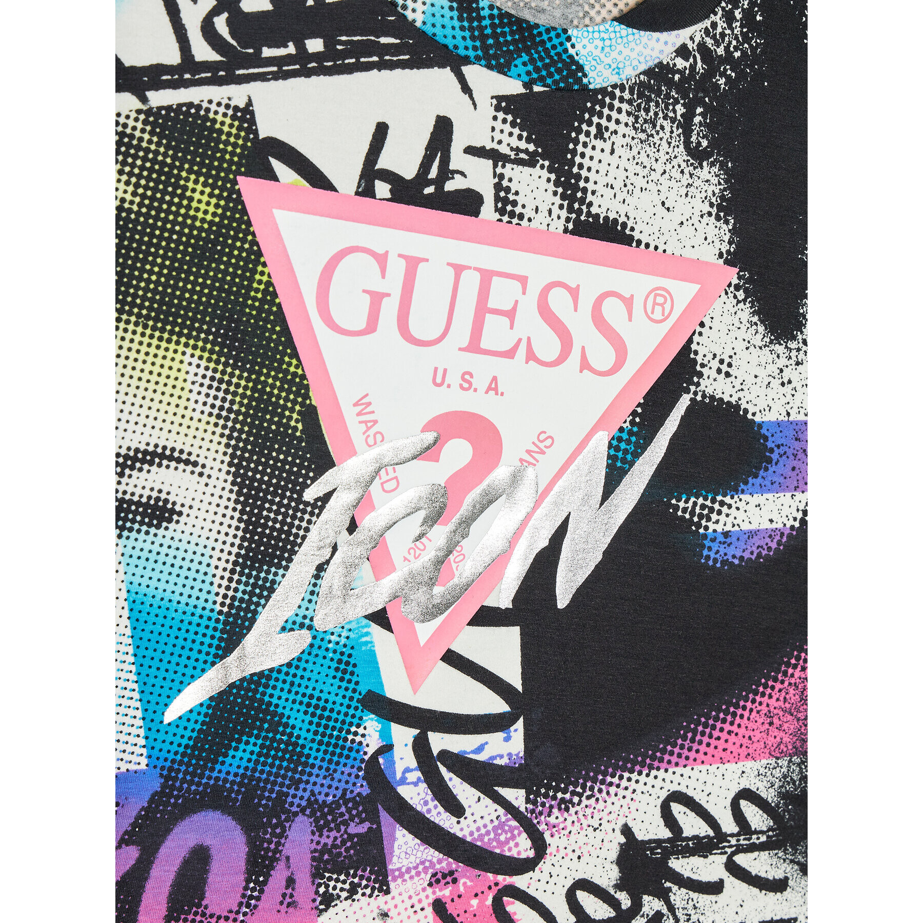 Guess T-Shirt J3BI41 J1313 Barevná Boxy Fit - Pepit.cz