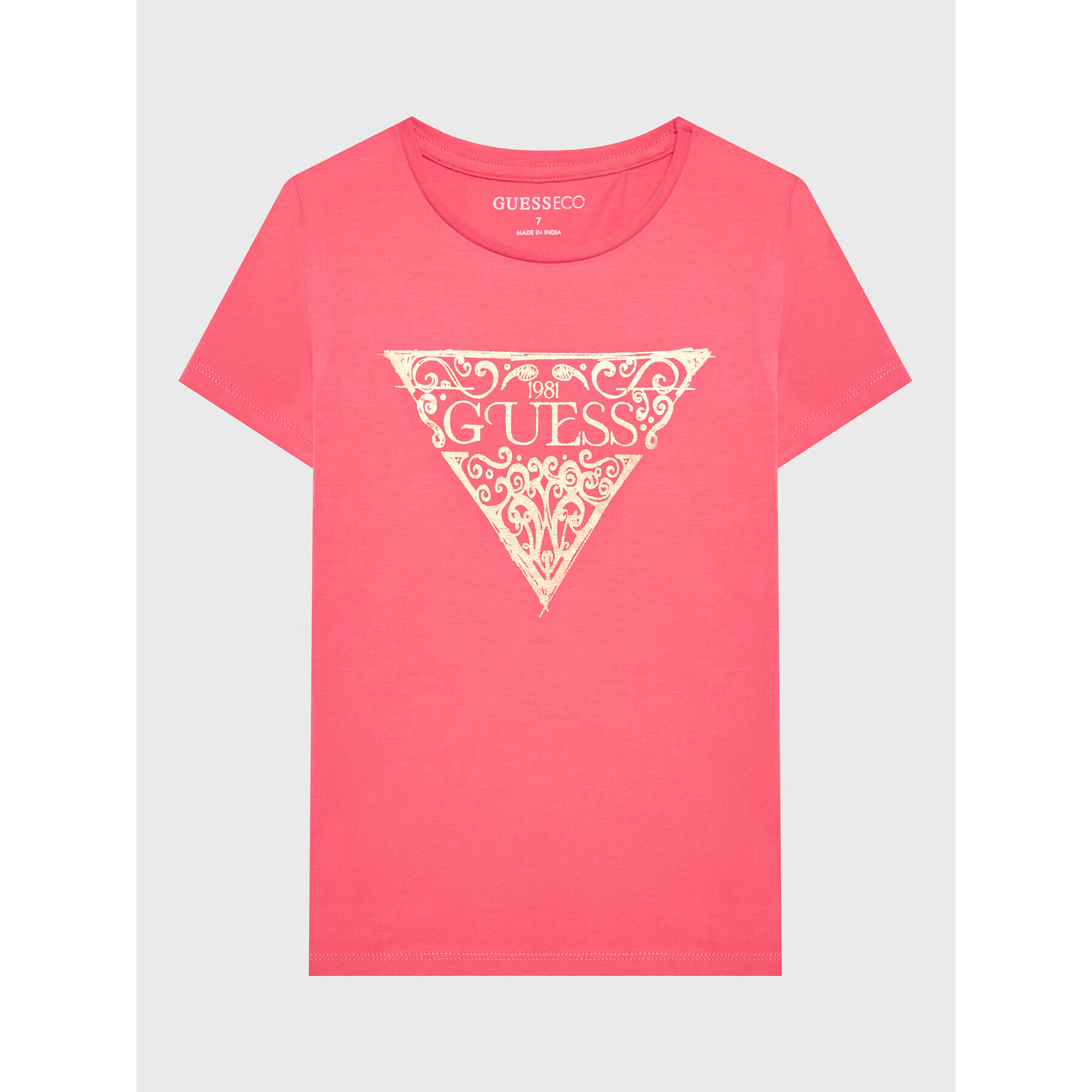 Guess T-Shirt J3GI01 K6YW3 Růžová Regular Fit - Pepit.cz