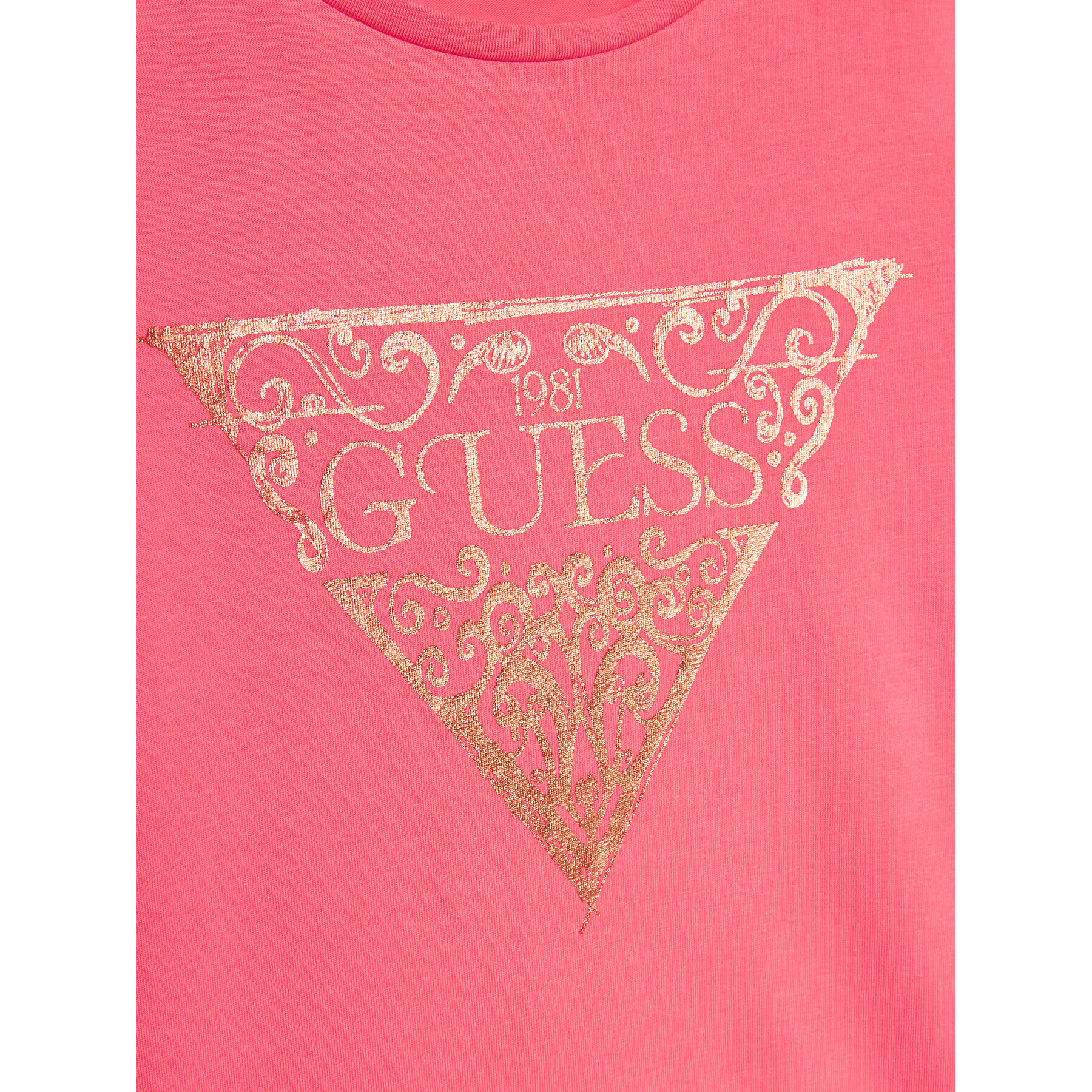 Guess T-Shirt J3GI01 K6YW3 Růžová Regular Fit - Pepit.cz