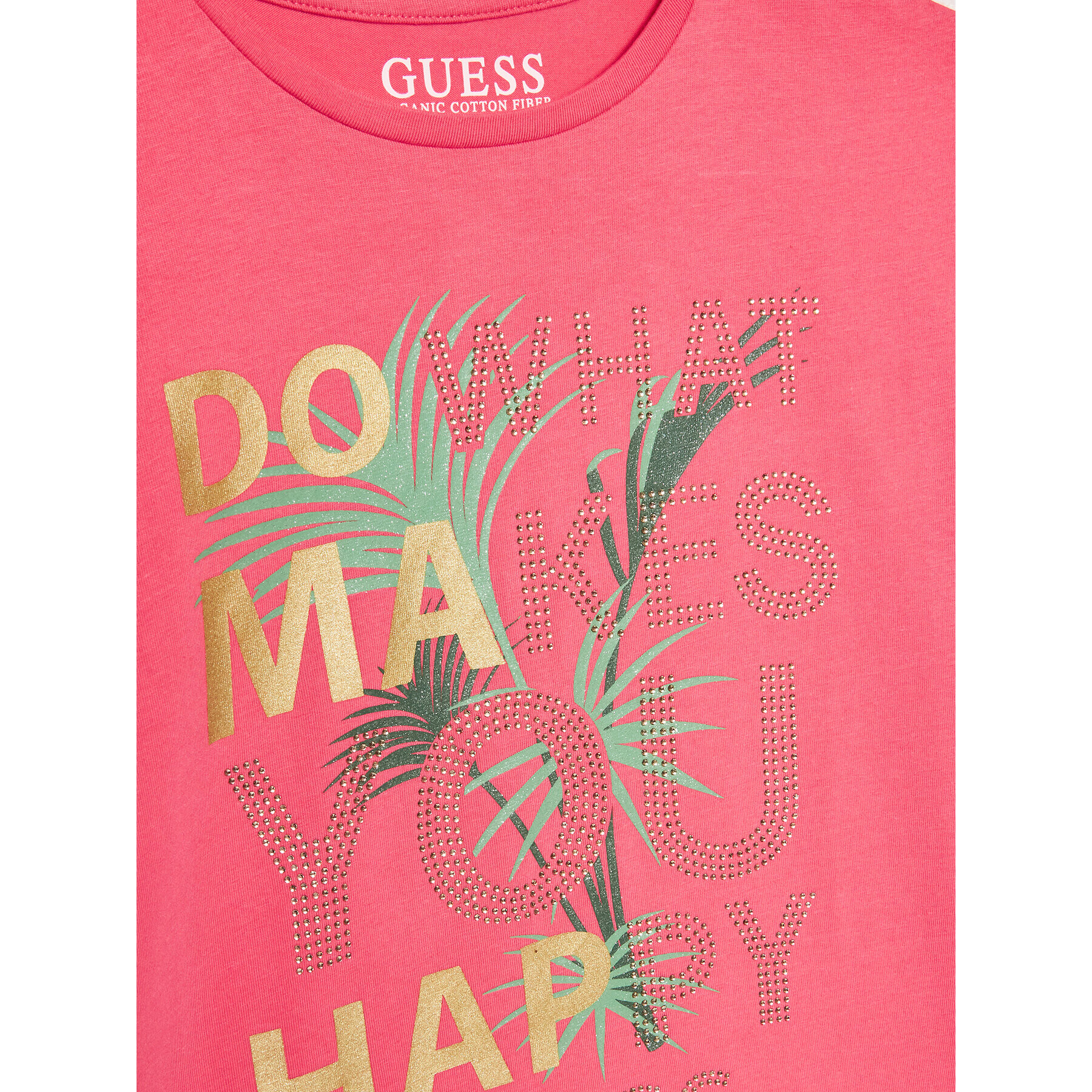 Guess T-Shirt J3GI03 K6YW1 Růžová Regular Fit - Pepit.cz