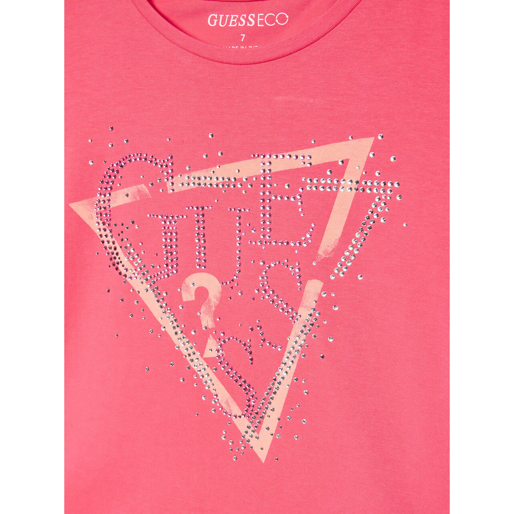 Guess T-Shirt J3GI06 K6YW3 Růžová Regular Fit - Pepit.cz