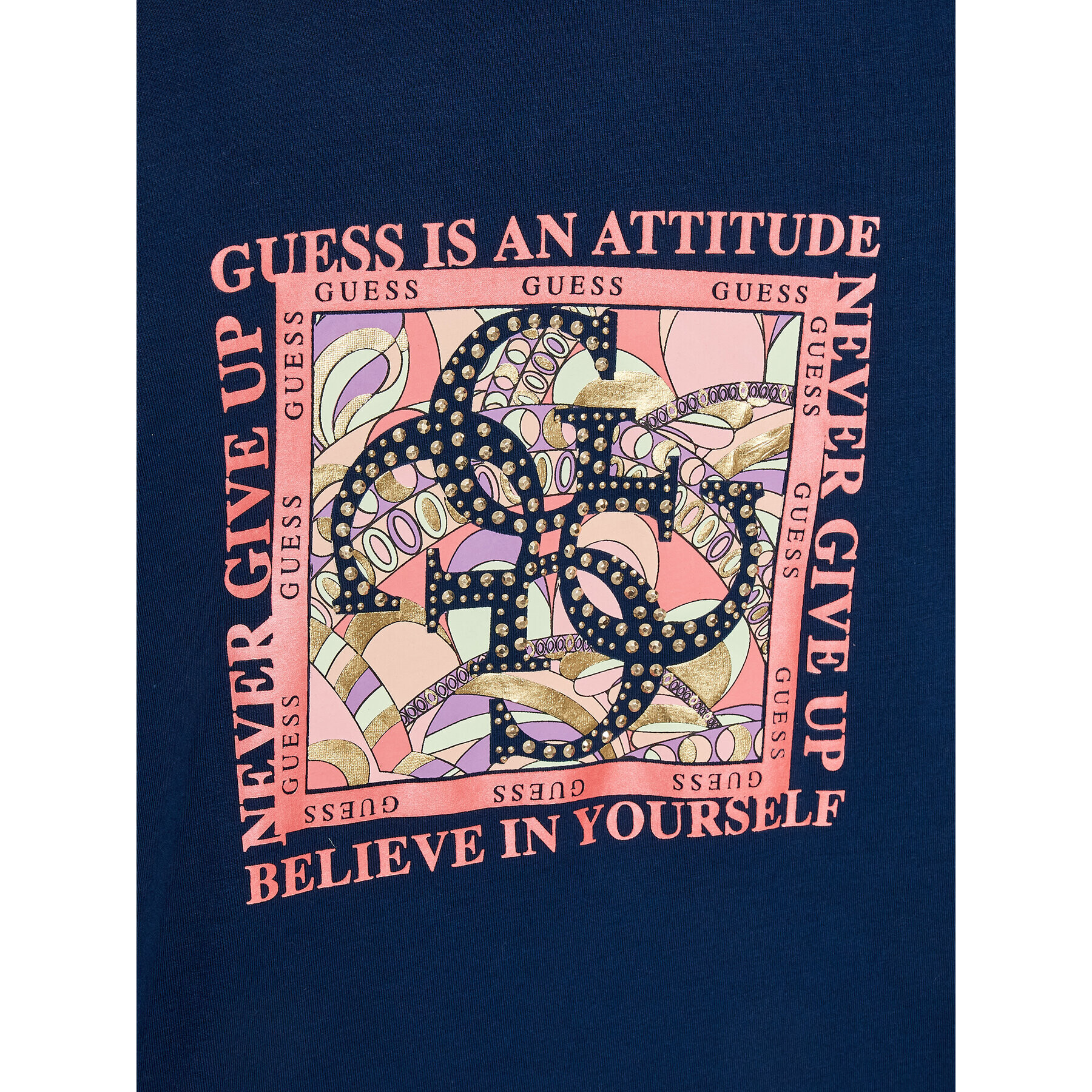 Guess T-Shirt J3GI07 KAPO0 Modrá Regular Fit - Pepit.cz