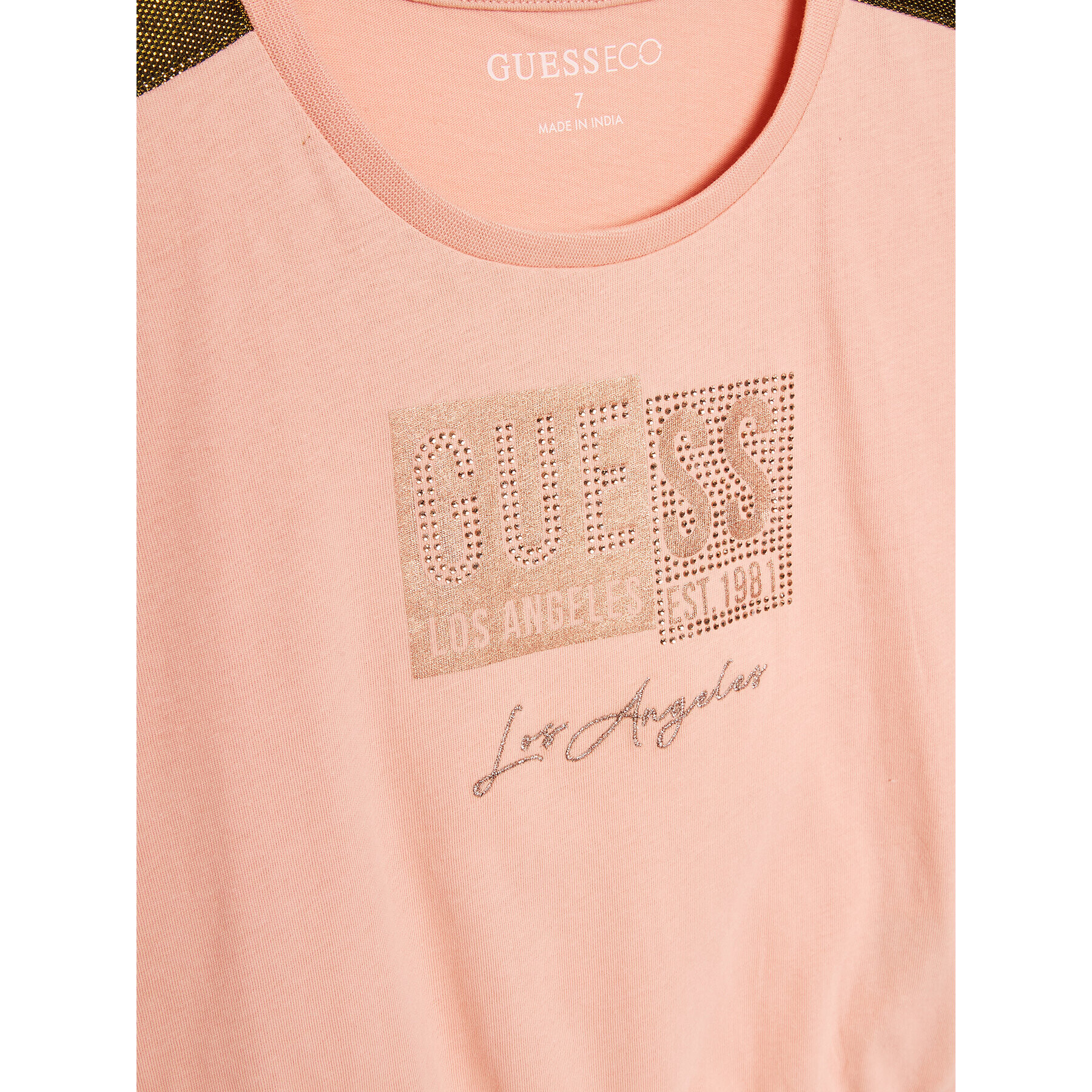 Guess T-Shirt J3GI11 K8HM3 Růžová Boxy Fit - Pepit.cz