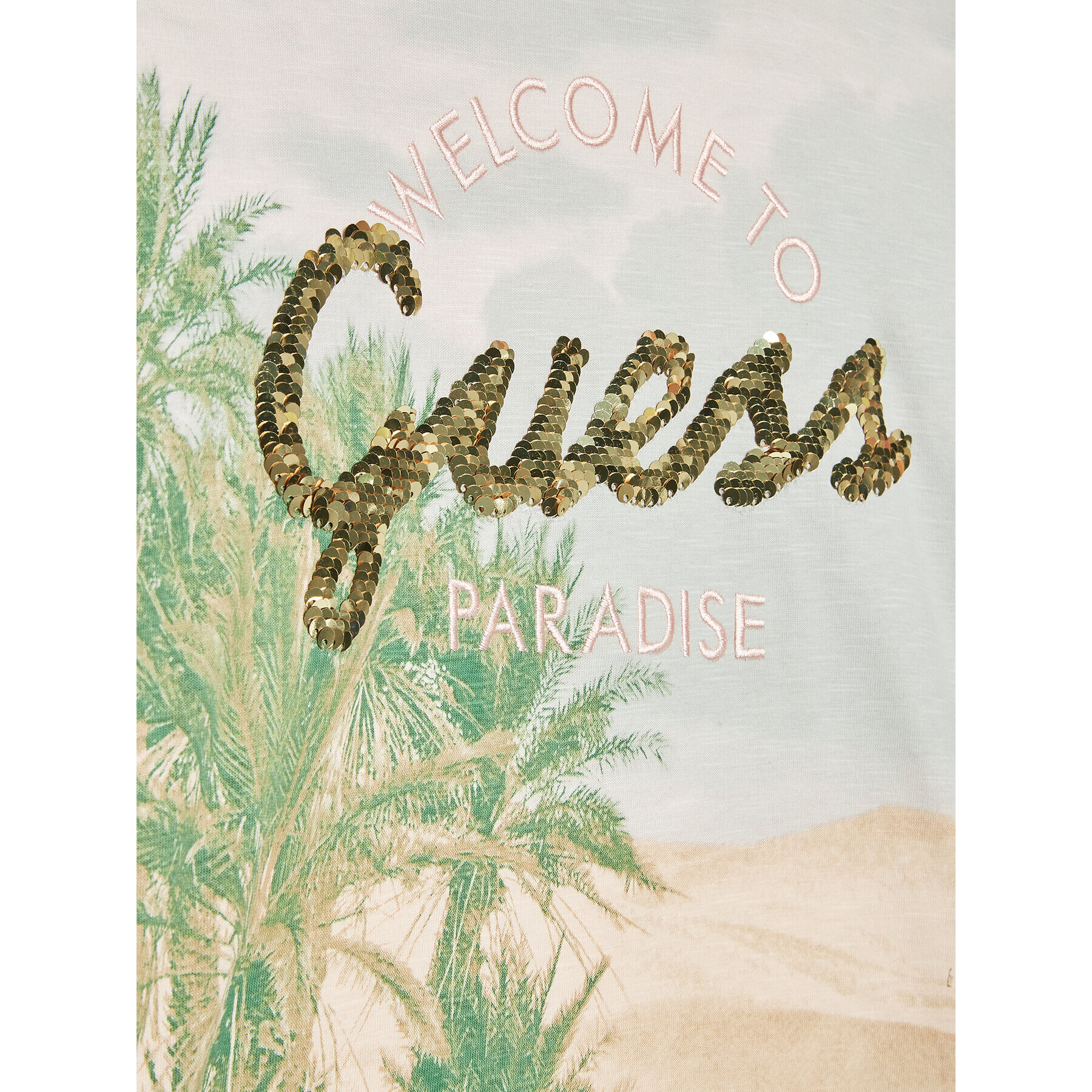 Guess T-Shirt J3GI16 K6XN3 Béžová Oversize - Pepit.cz