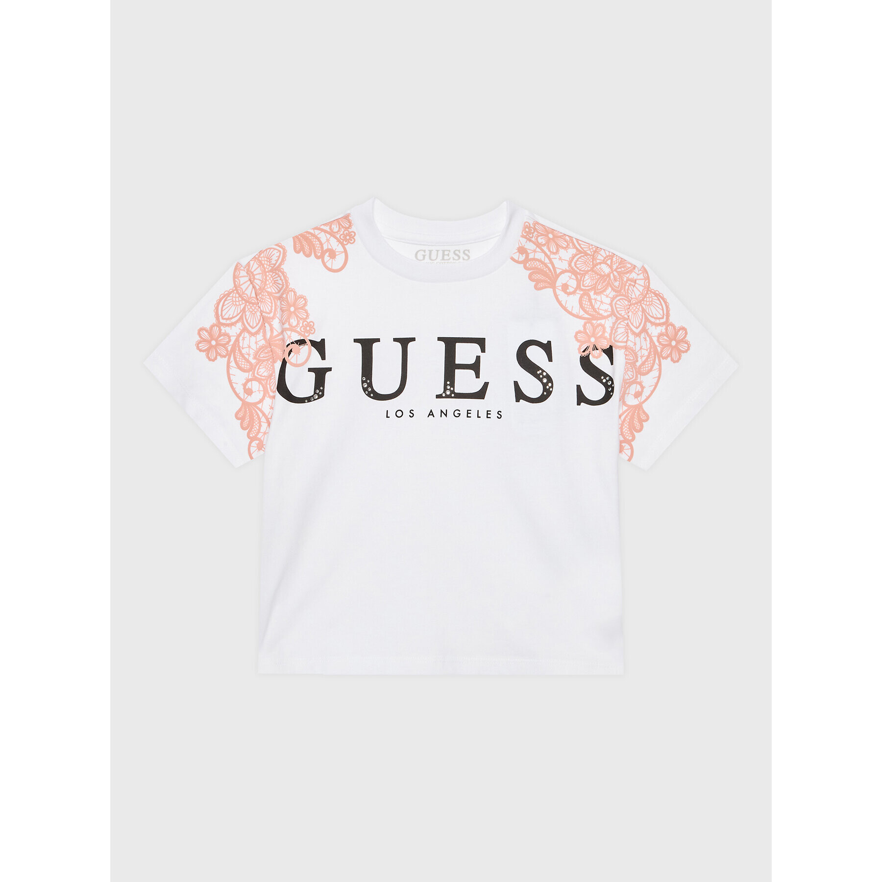 Guess T-Shirt J3GI19 KB7T0 Bílá Boxy Fit - Pepit.cz