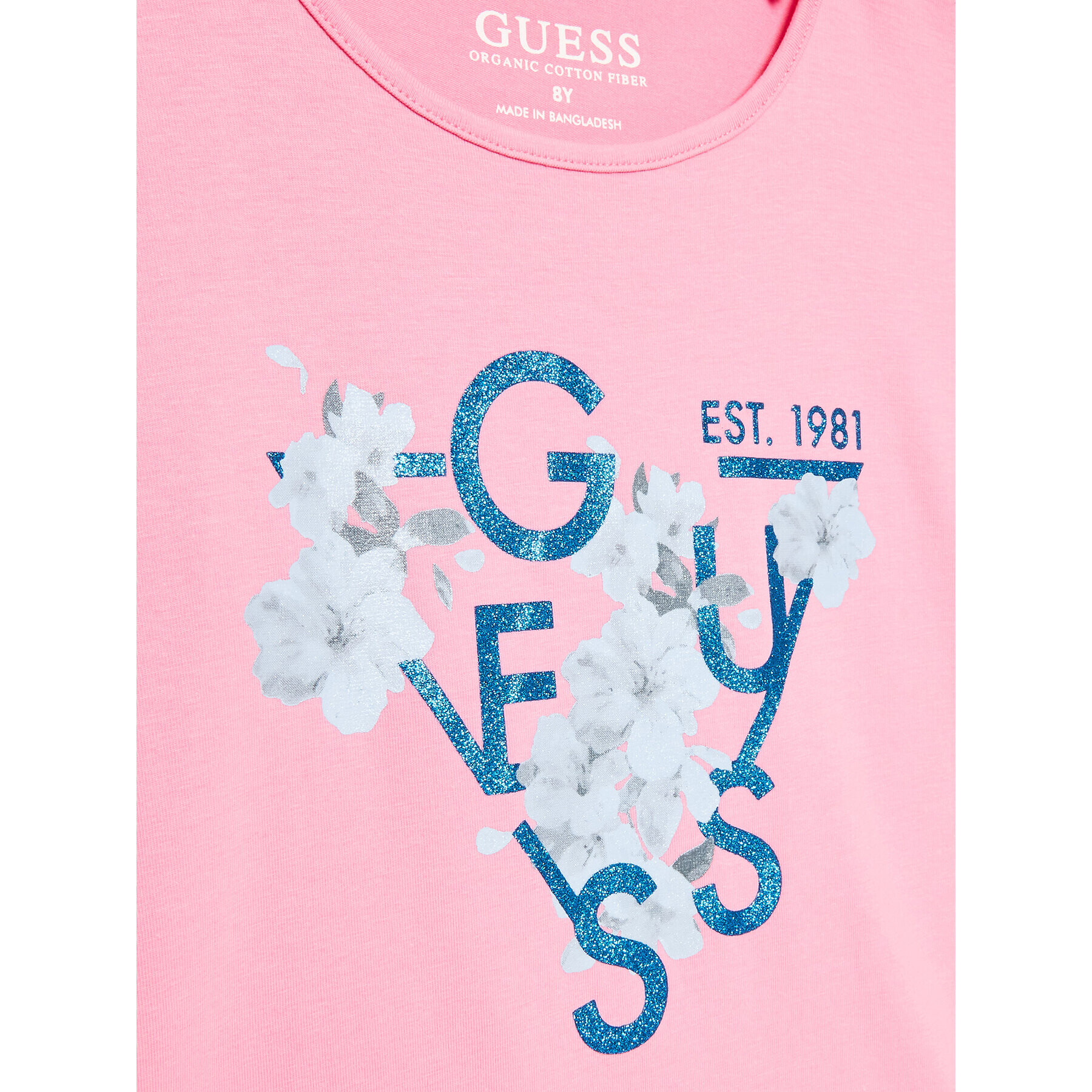 Guess T-Shirt J3GI21 K6YW1 Růžová Regular Fit - Pepit.cz