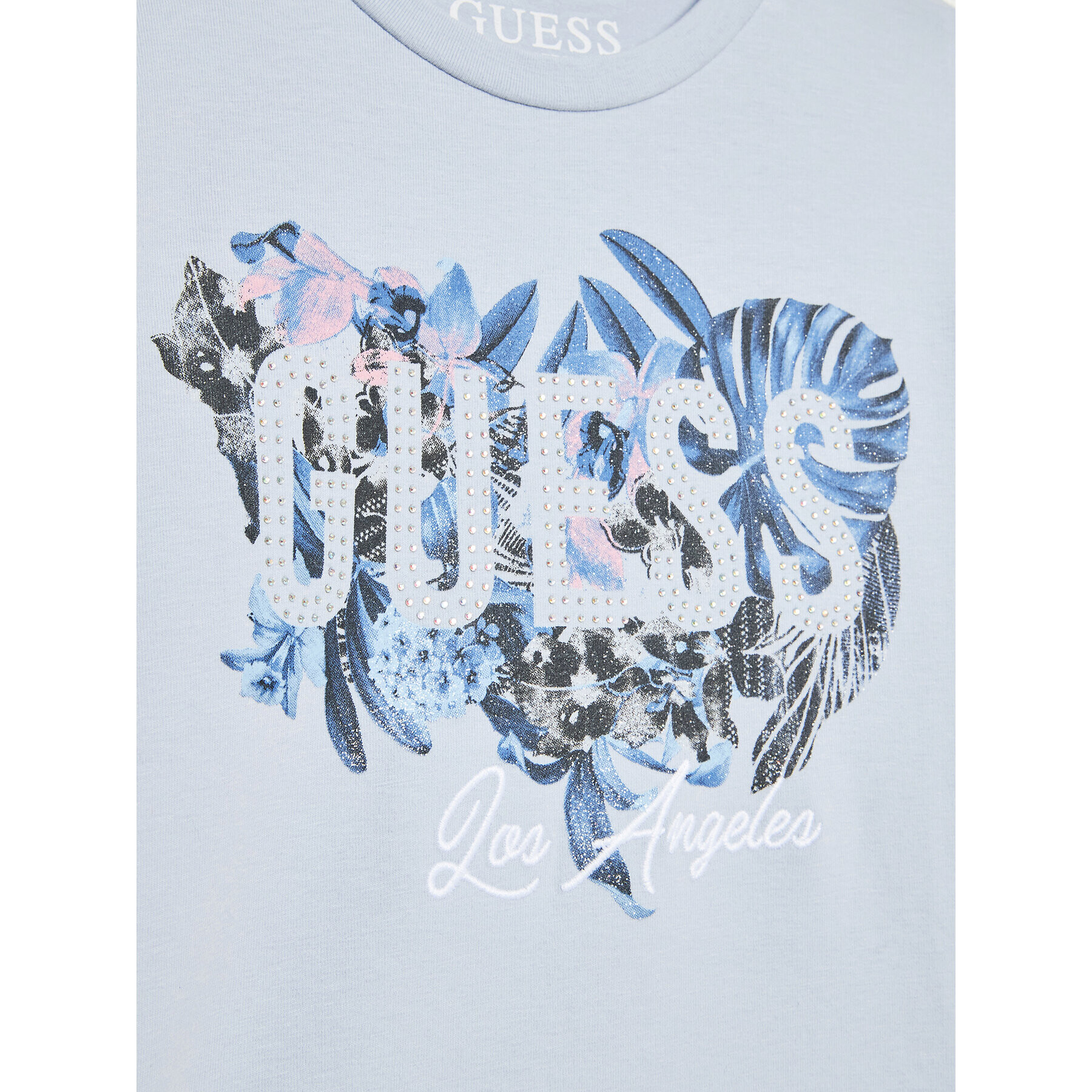 Guess T-Shirt J3GI22 K6YW1 Modrá Regular Fit - Pepit.cz