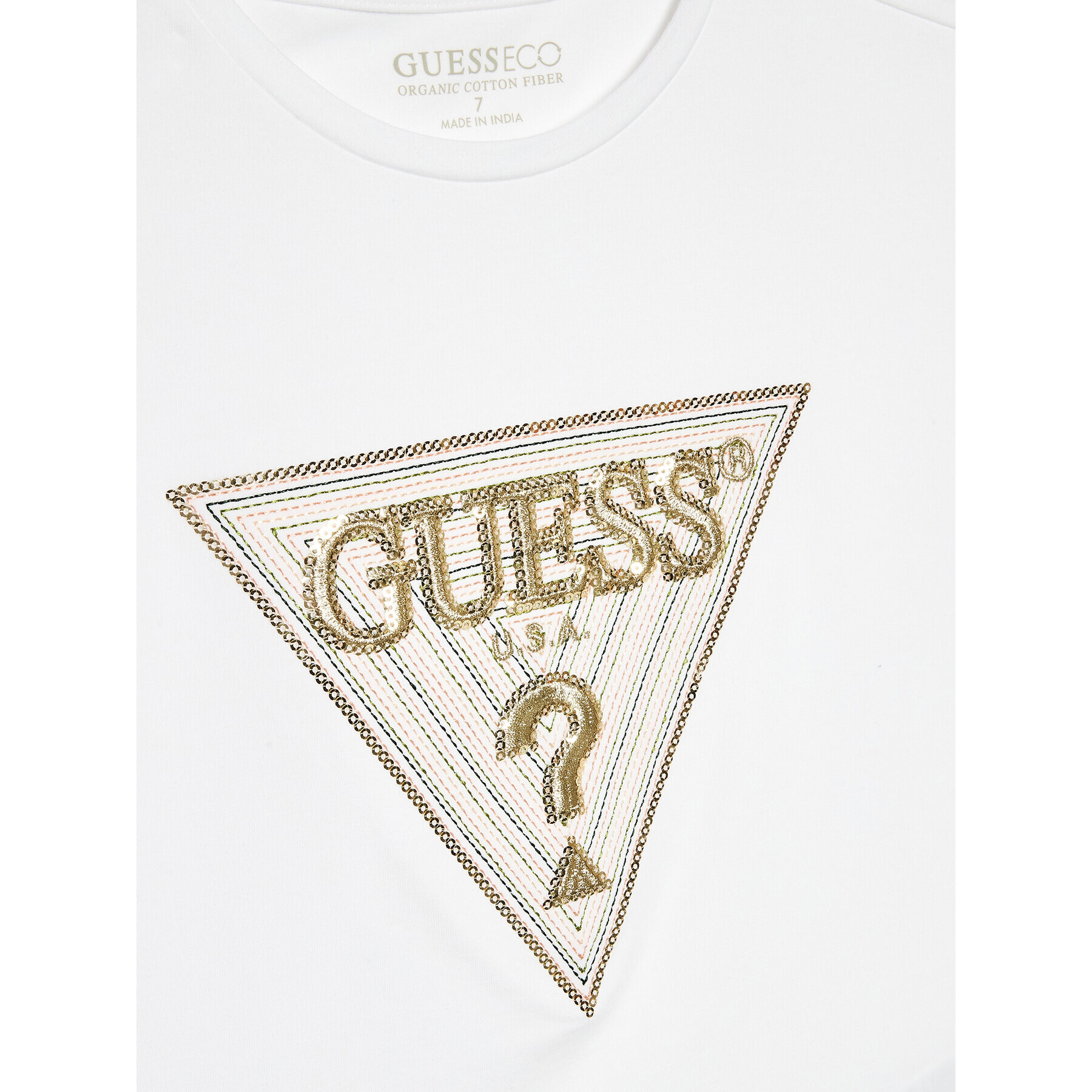 Guess T-Shirt J3GI33 K6YW1 Bílá Boxy Fit - Pepit.cz