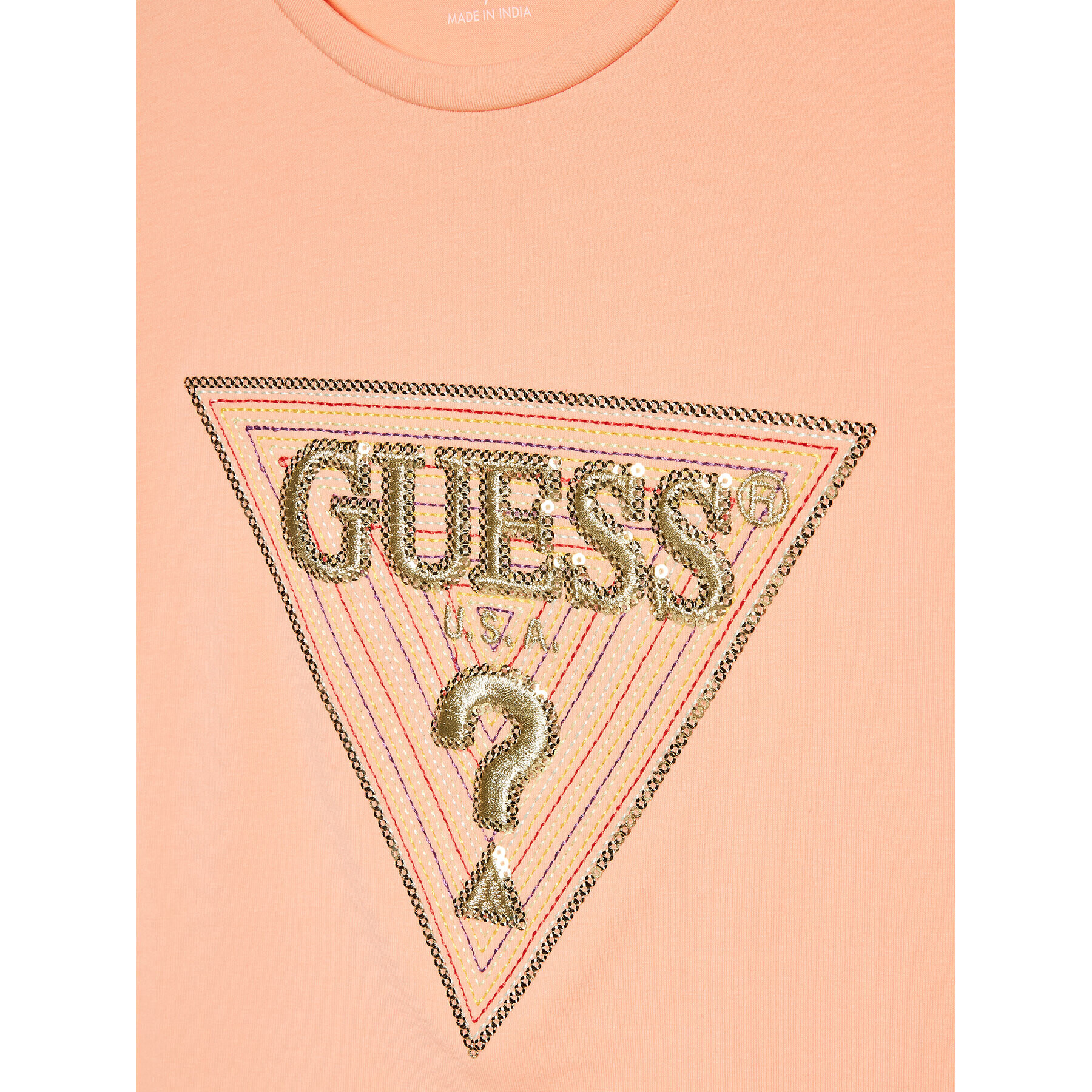 Guess T-Shirt J3GI33 K6YW1 Oranžová Boxy Fit - Pepit.cz