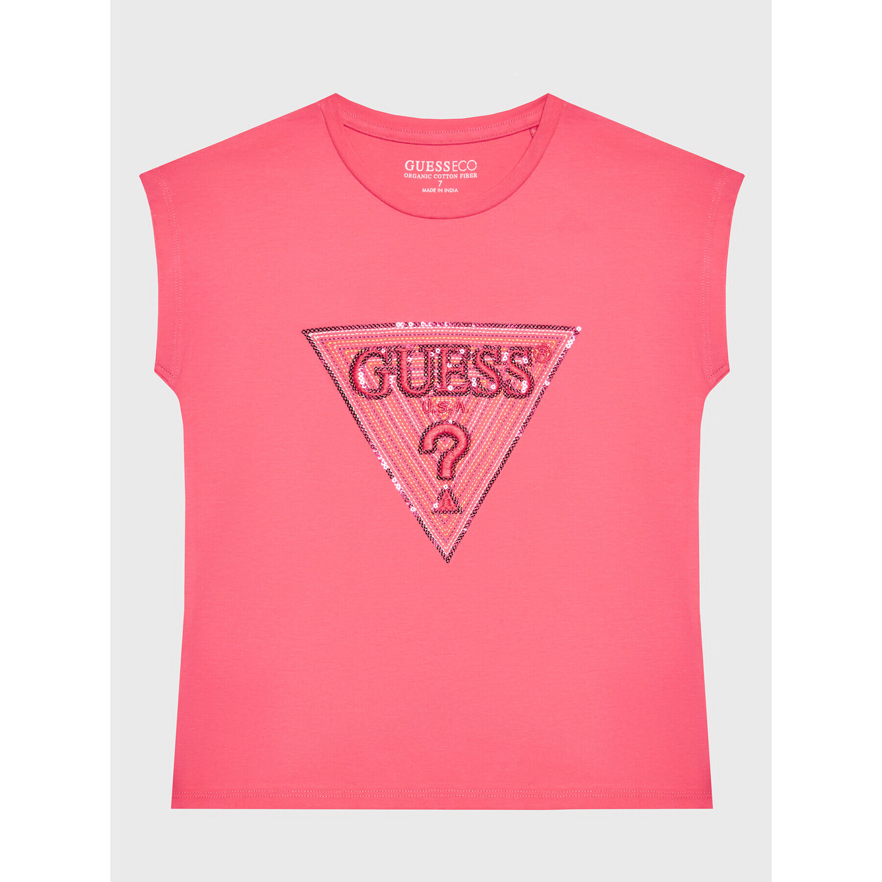 Guess T-Shirt J3GI33 K6YW1 Růžová Boxy Fit - Pepit.cz