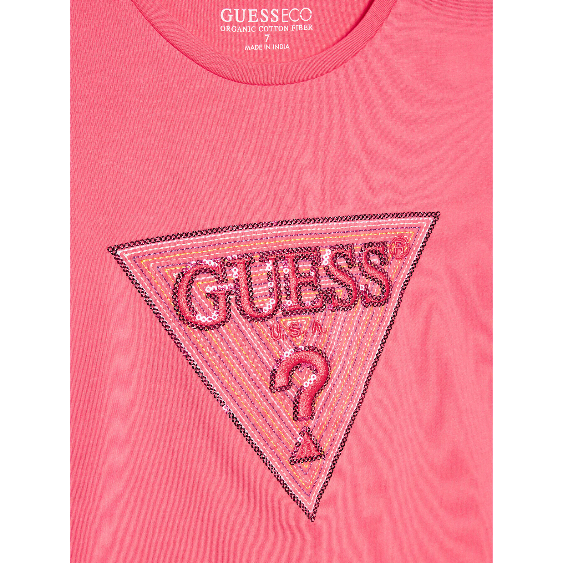 Guess T-Shirt J3GI33 K6YW1 Růžová Boxy Fit - Pepit.cz