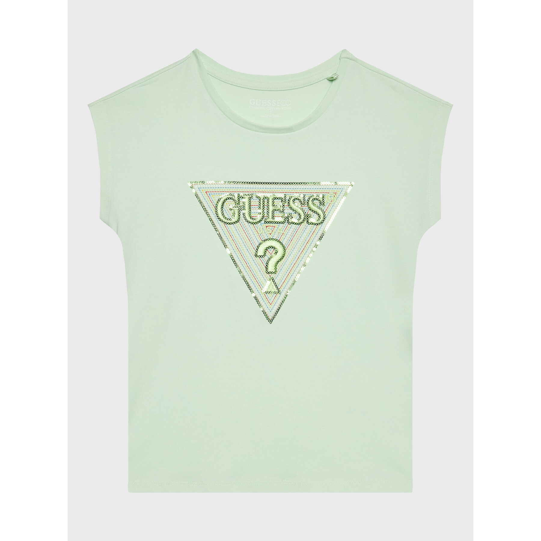 Guess T-Shirt J3GI33 K6YW1 Zelená Boxy Fit - Pepit.cz