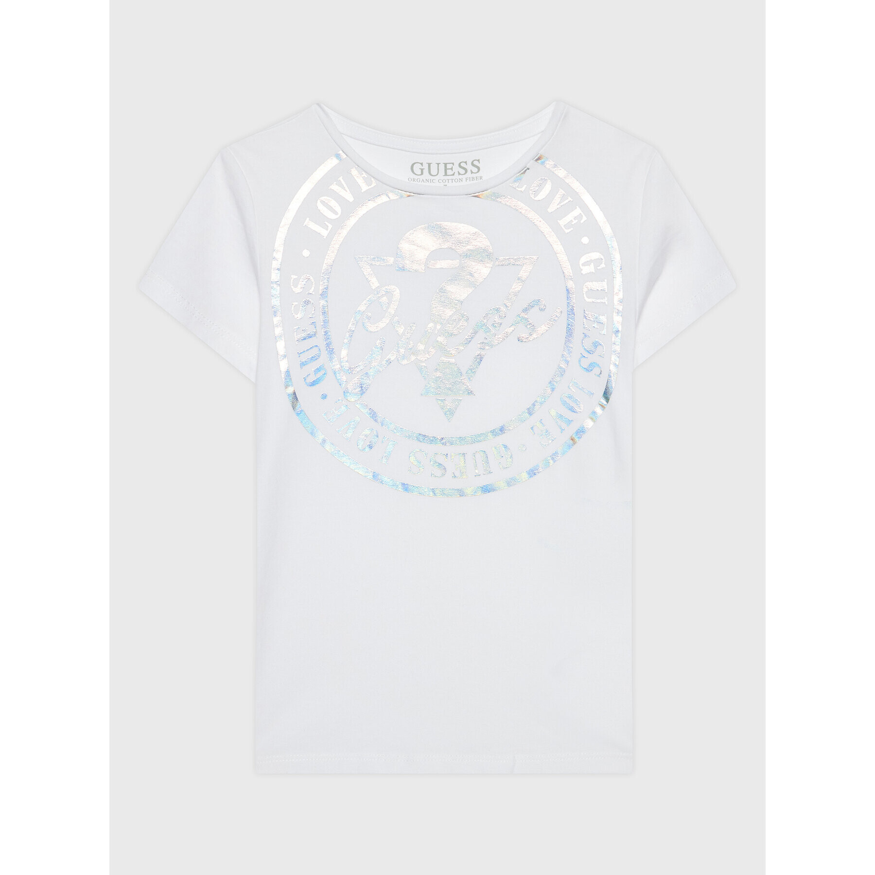 Guess T-Shirt J3RI04 K6YW1 Bílá Regular Fit - Pepit.cz