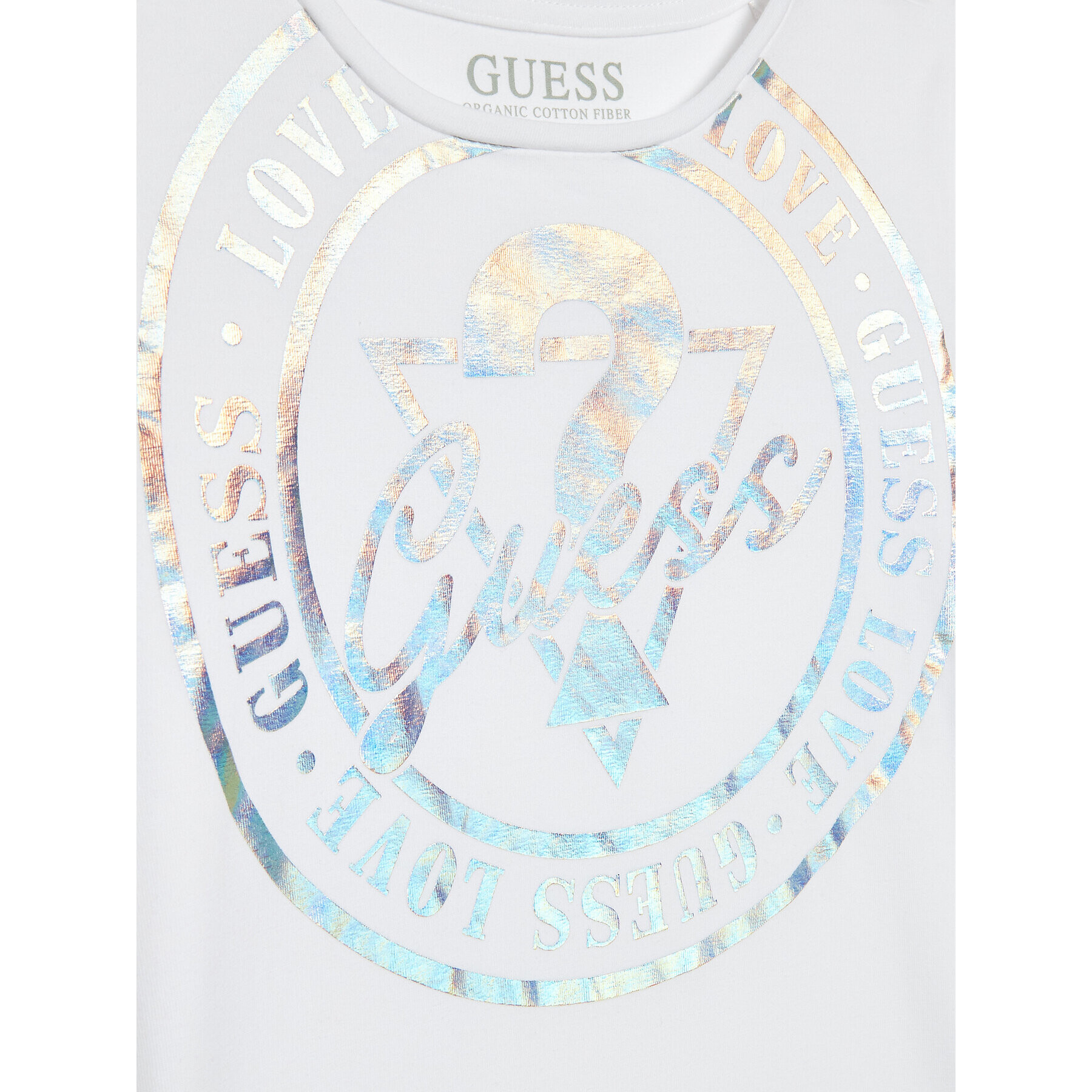 Guess T-Shirt J3RI04 K6YW1 Bílá Regular Fit - Pepit.cz