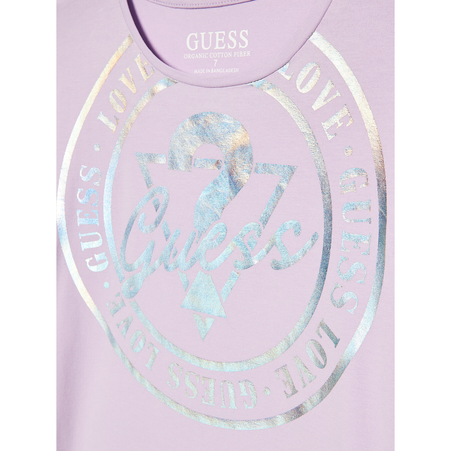 Guess T-Shirt J3RI04 K6YW1 Fialová Regular Fit - Pepit.cz