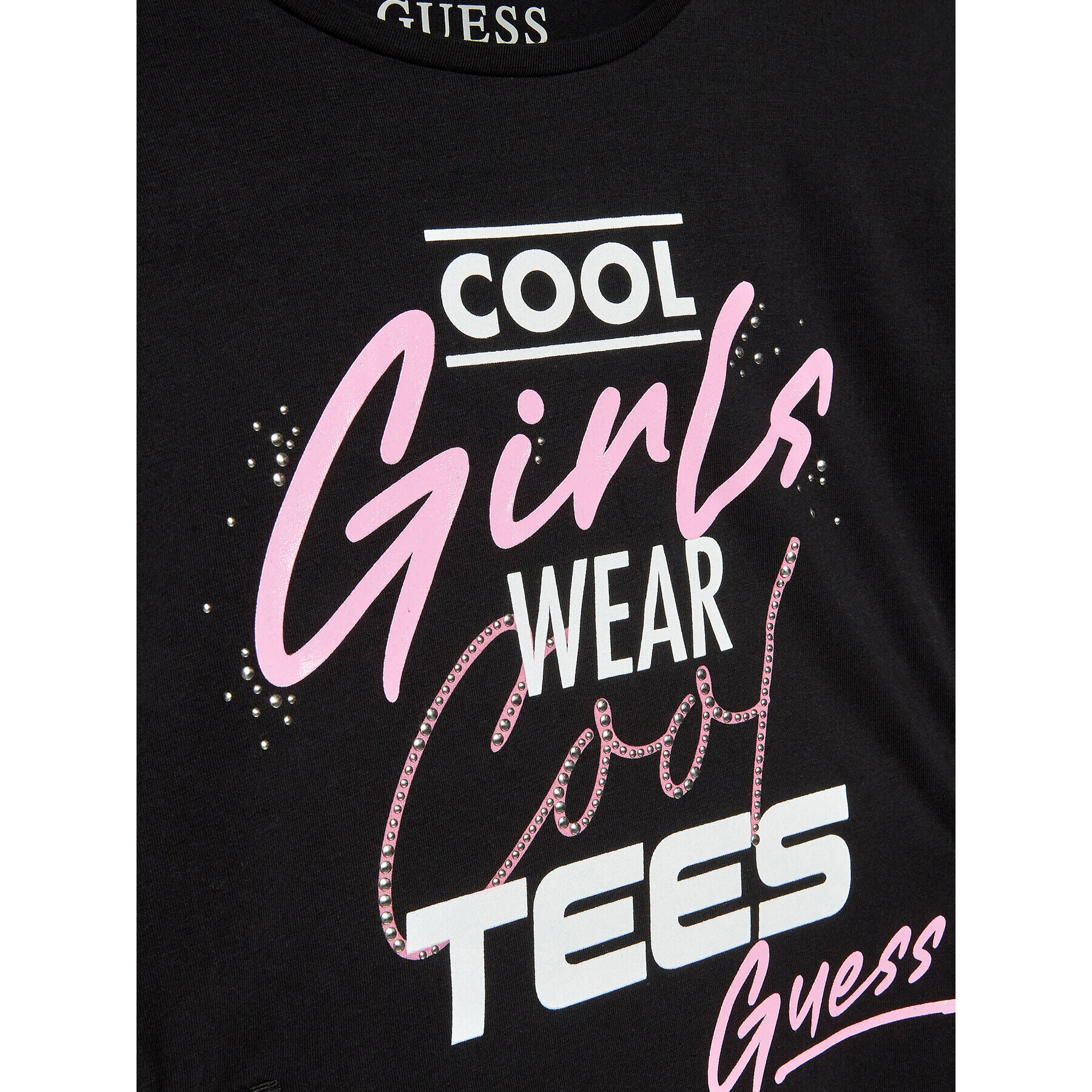 Guess T-Shirt J3RI09 K6YW3 Černá Regular Fit - Pepit.cz