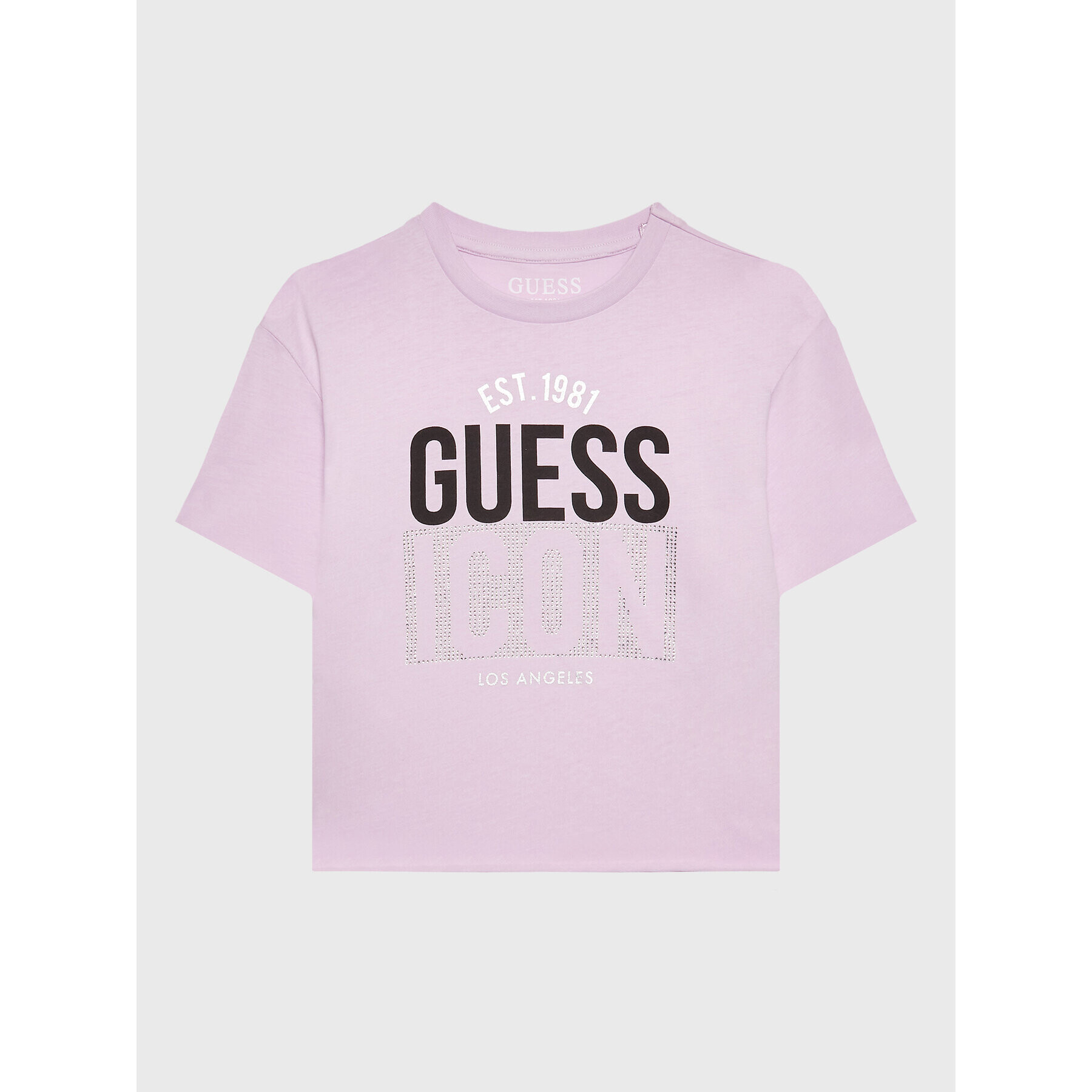 Guess T-Shirt J3RI13 K8HM3 Fialová Regular Fit - Pepit.cz