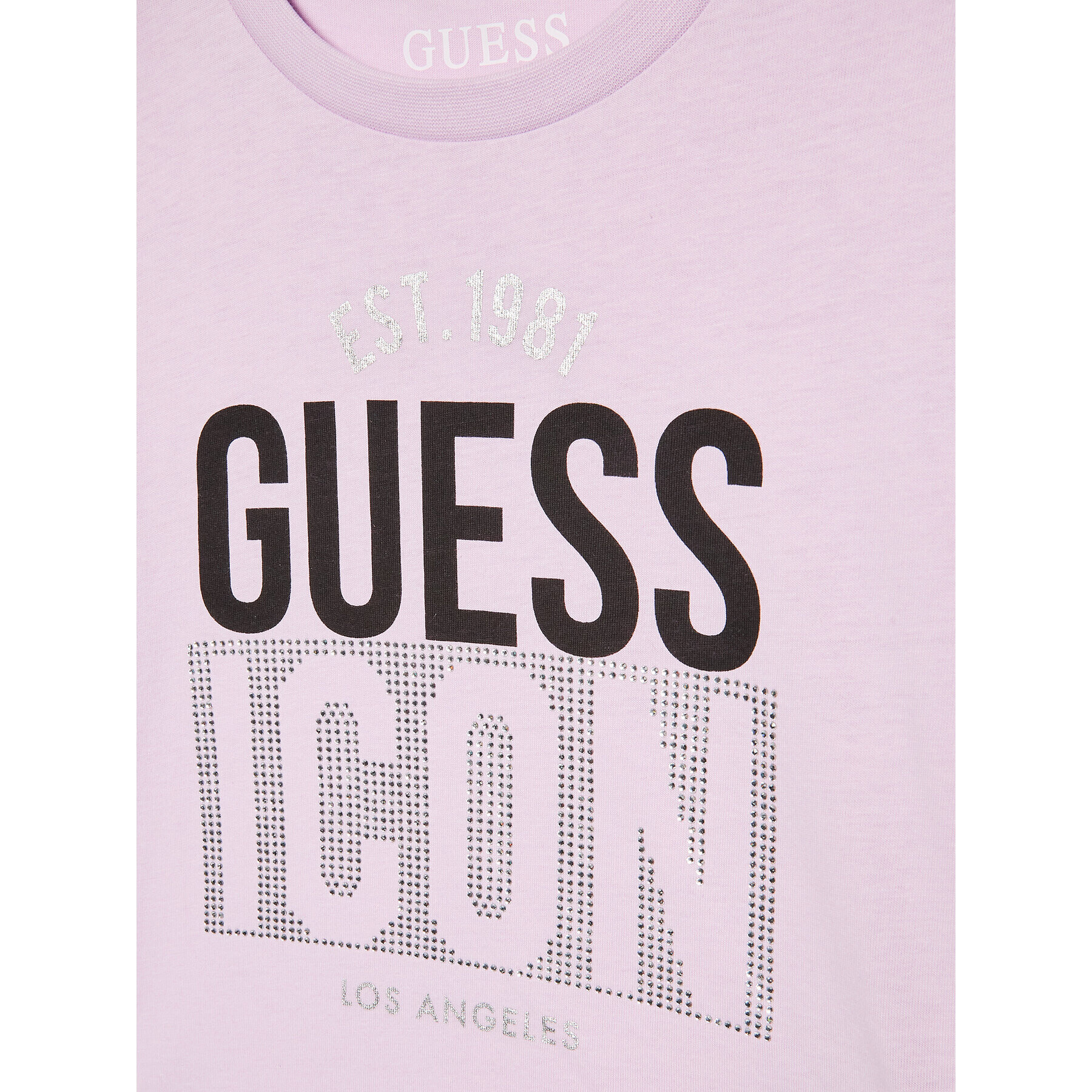 Guess T-Shirt J3RI13 K8HM3 Fialová Regular Fit - Pepit.cz