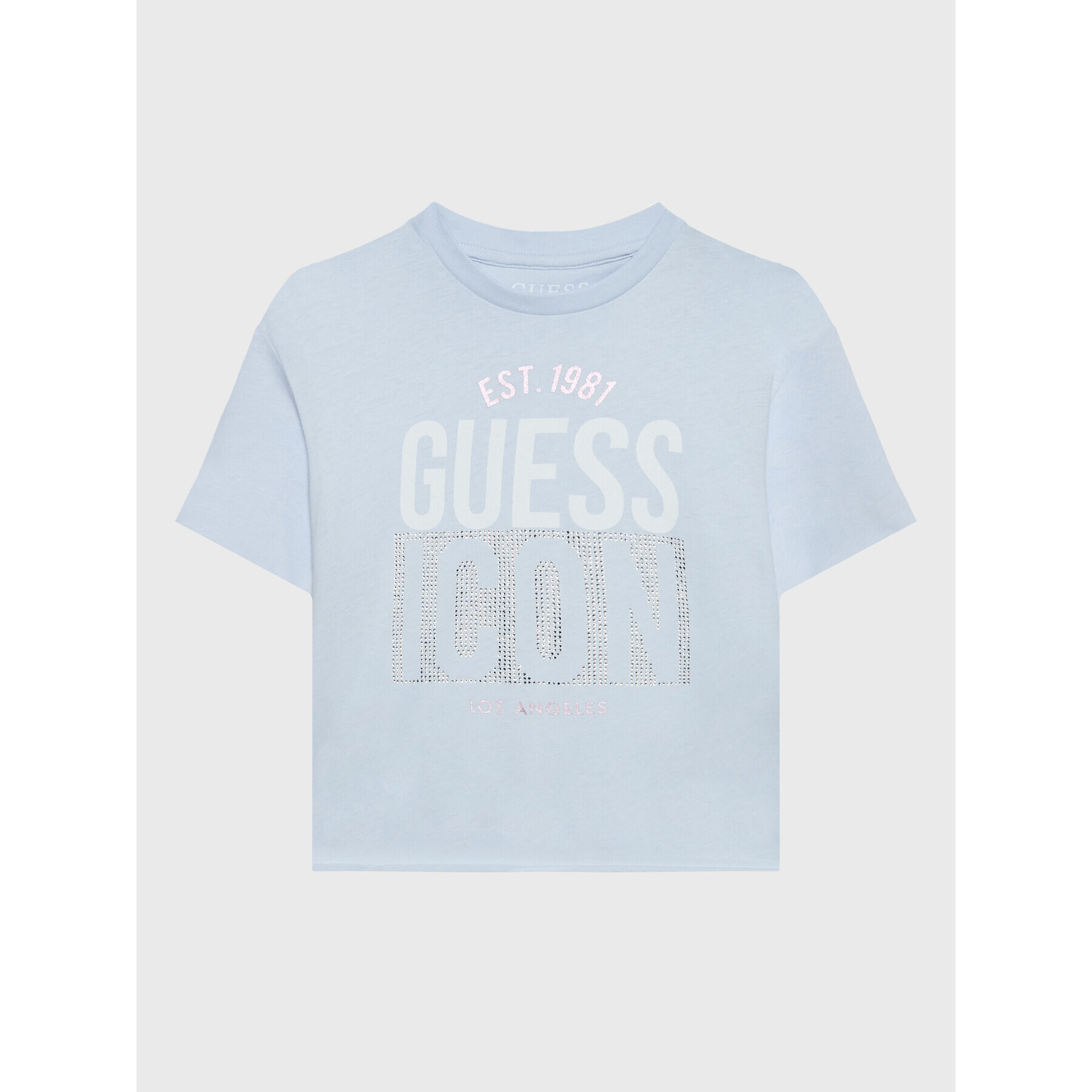 Guess T-Shirt J3RI13 K8HM3 Modrá Regular Fit - Pepit.cz