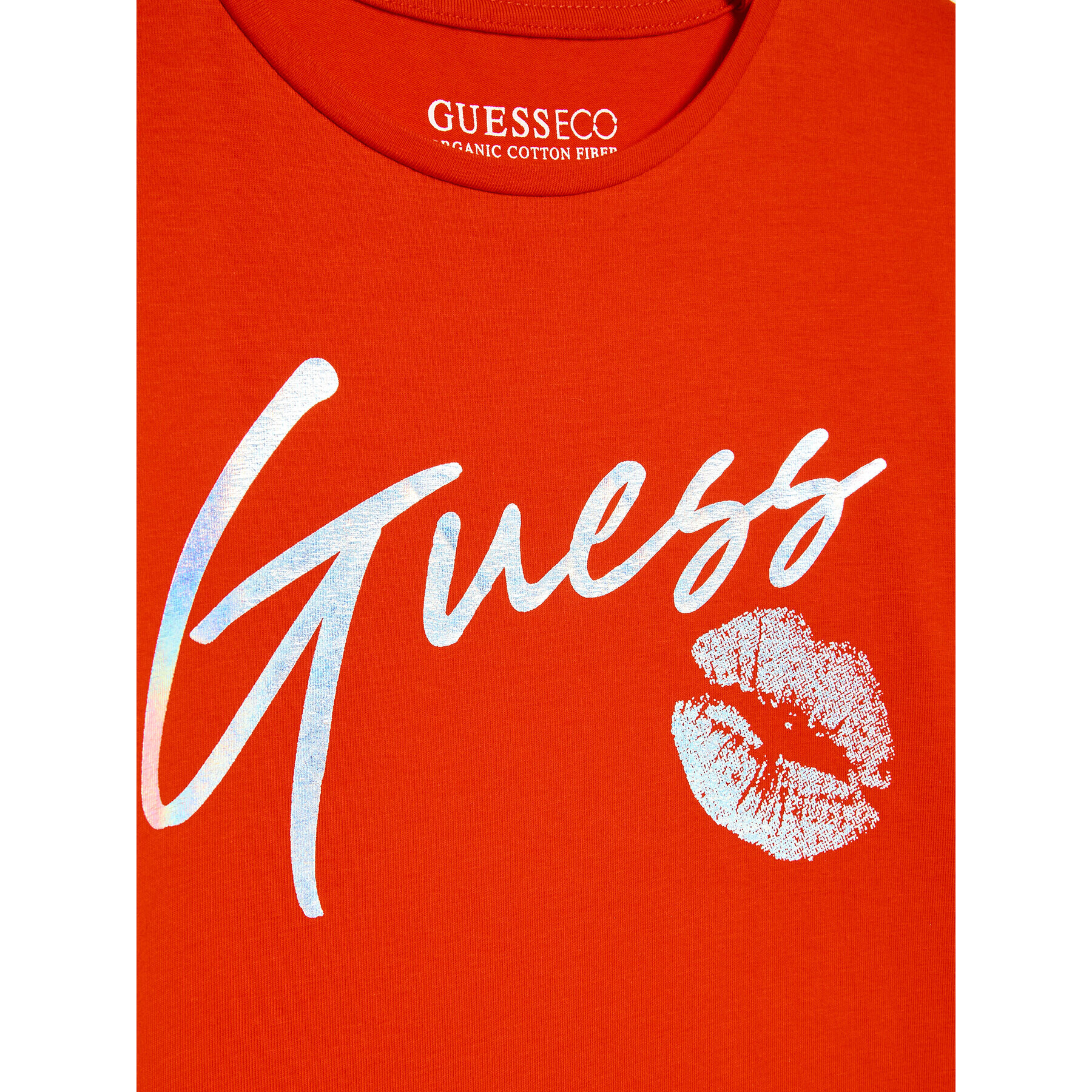 Guess T-Shirt J3RI16 K6YW1 Červená Regular Fit - Pepit.cz