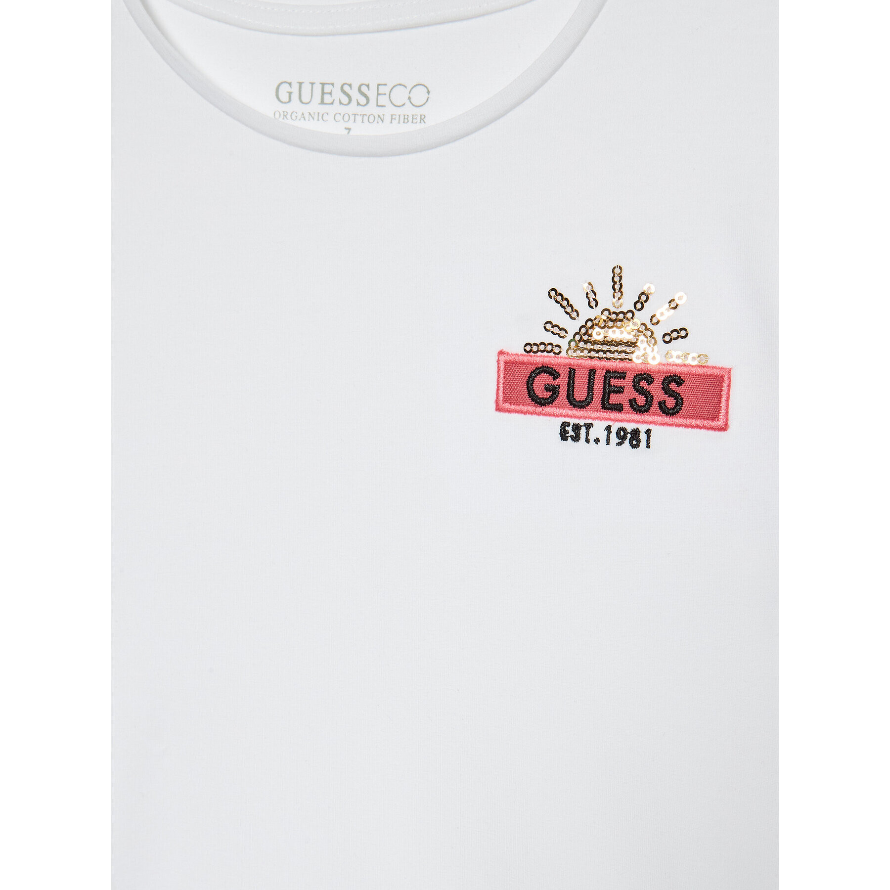 Guess T-Shirt J3RI20 K6YW1 Bílá Regular Fit - Pepit.cz