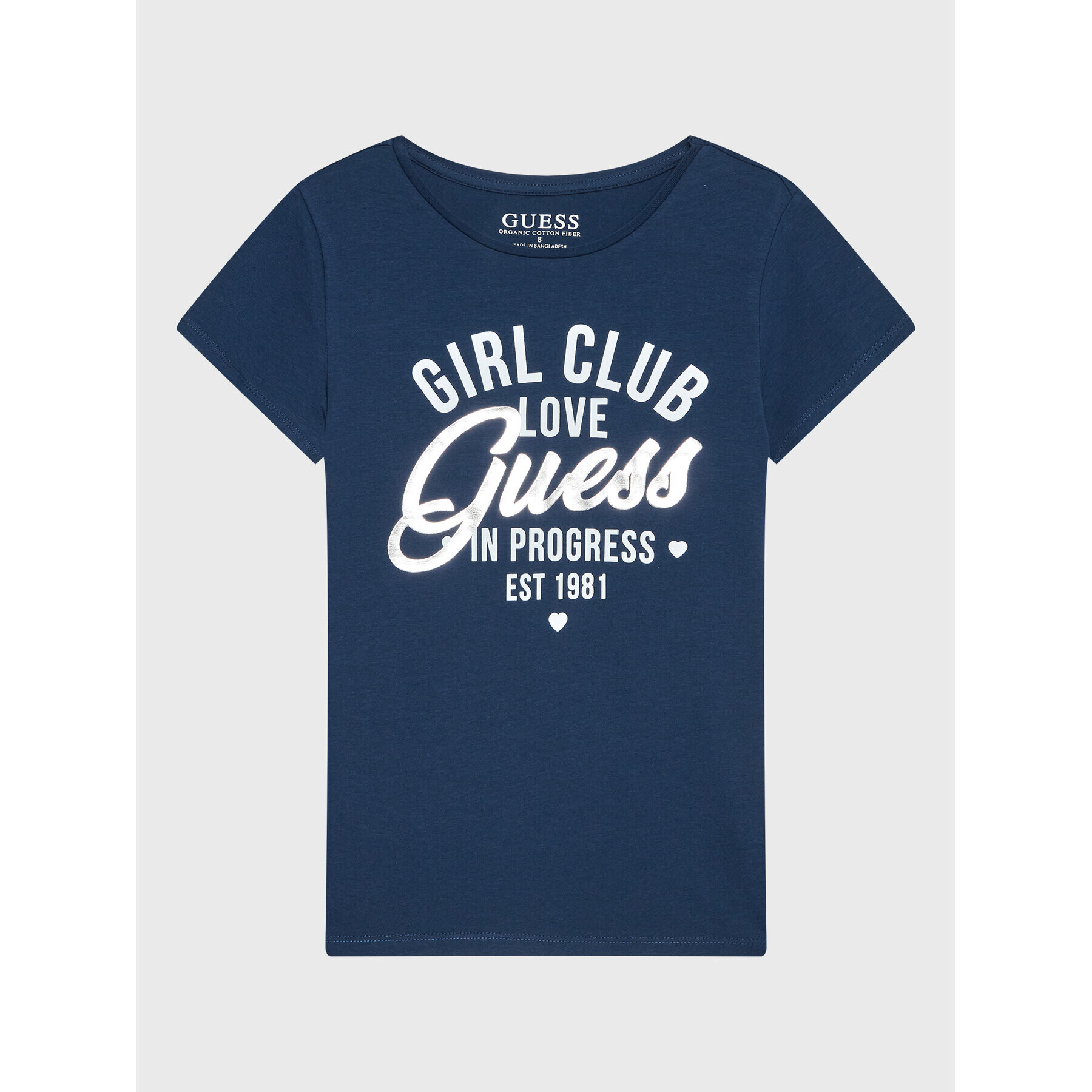 Guess T-Shirt J3RI26 K6YW1 Tmavomodrá Regular Fit - Pepit.cz