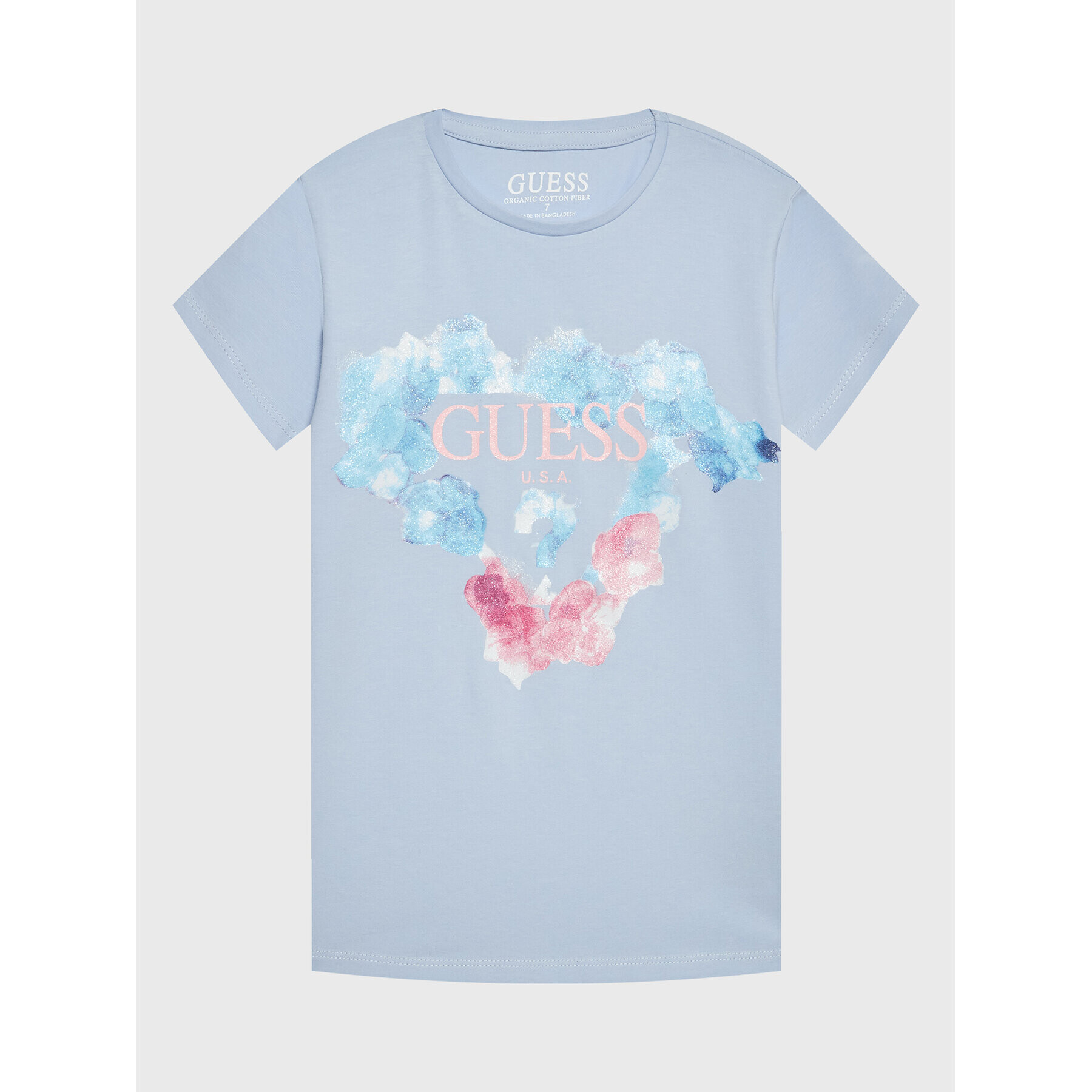 Guess T-Shirt J3RI28 K6YW1 Modrá Regular Fit - Pepit.cz