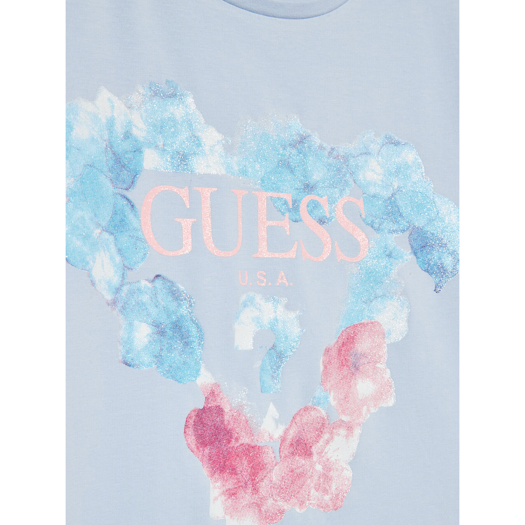 Guess T-Shirt J3RI28 K6YW1 Modrá Regular Fit - Pepit.cz