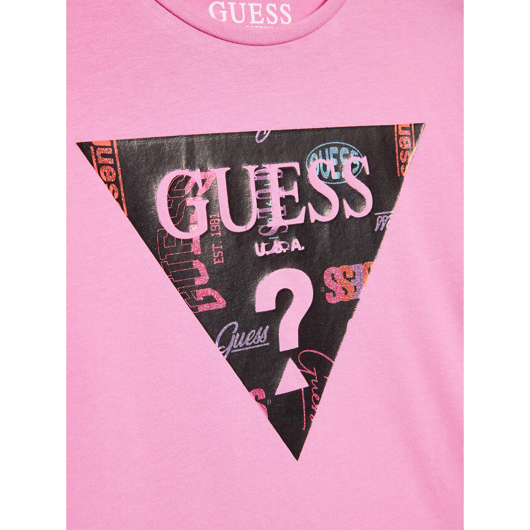 Guess T-Shirt J3RI32 K6YW1 Růžová Regular Fit - Pepit.cz