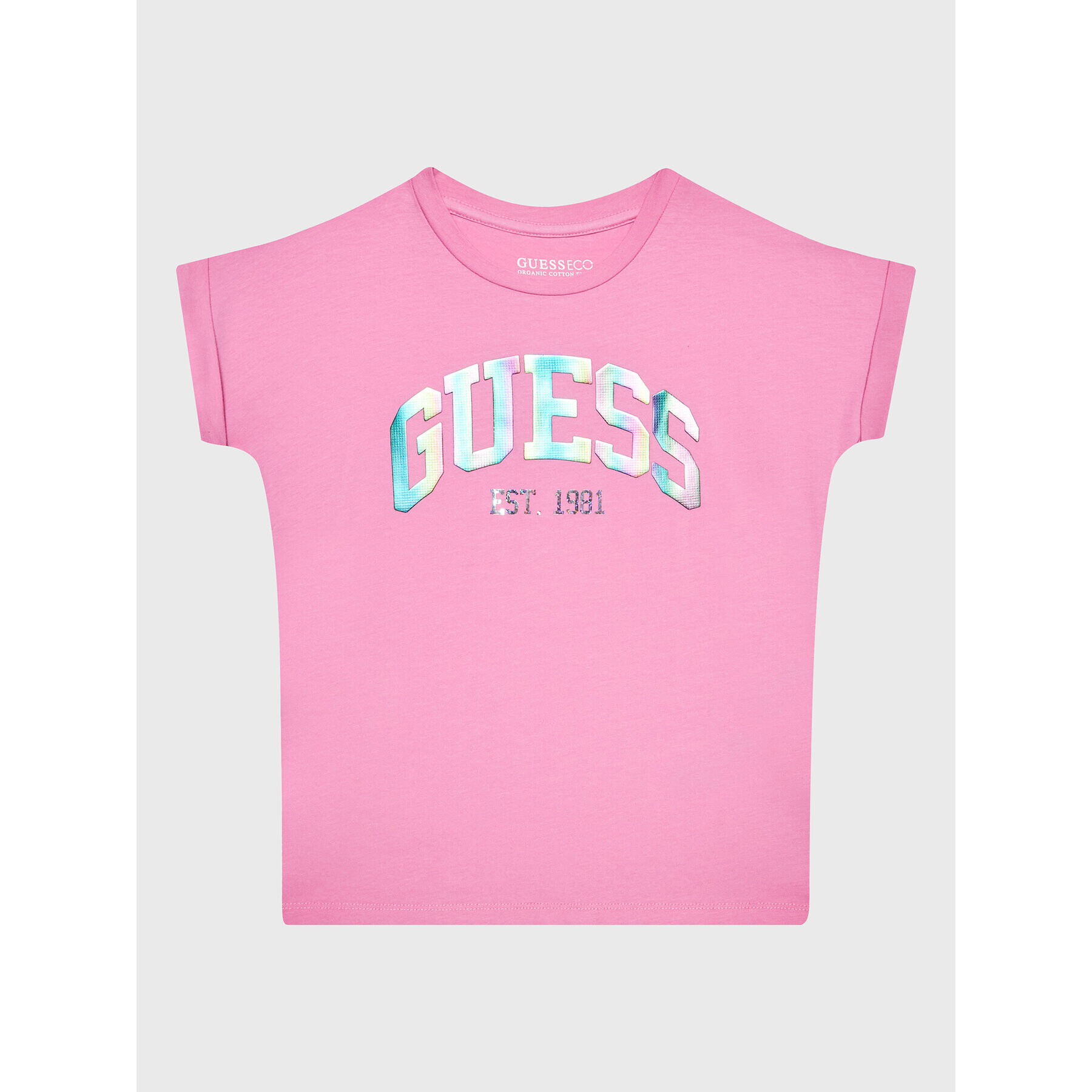 Guess T-Shirt J3RI33 K6YW1 Růžová Regular Fit - Pepit.cz