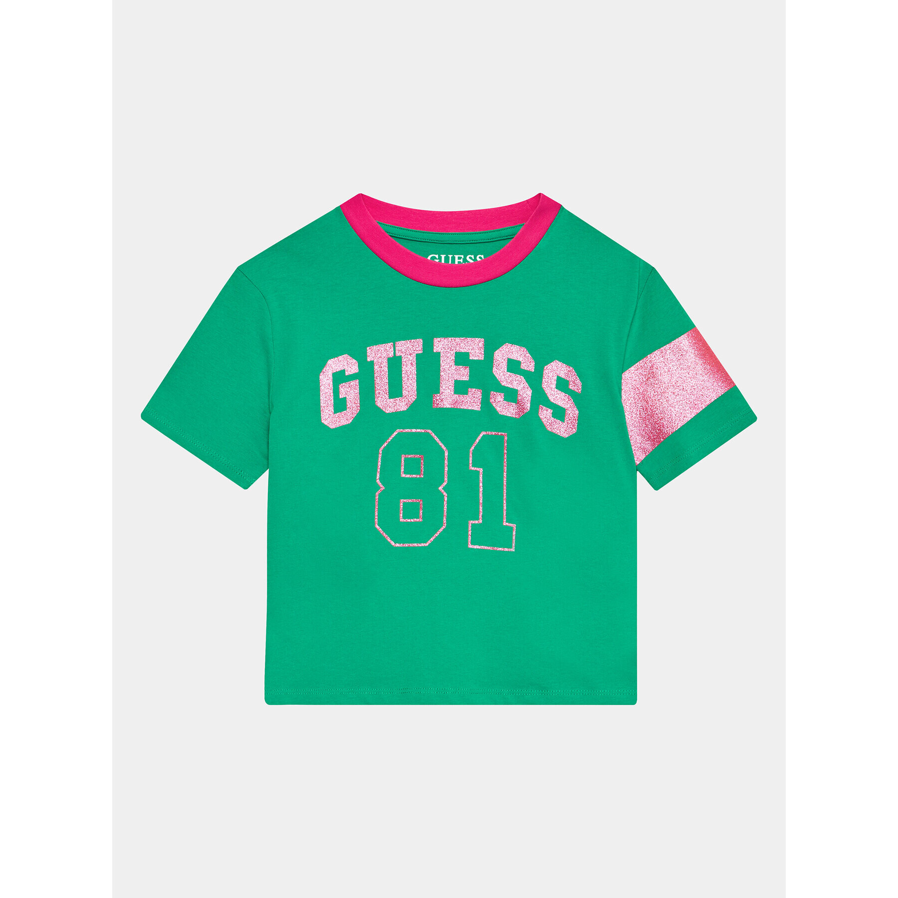 Guess T-Shirt J3YI07 K8HM4 Zelená Regular Fit - Pepit.cz