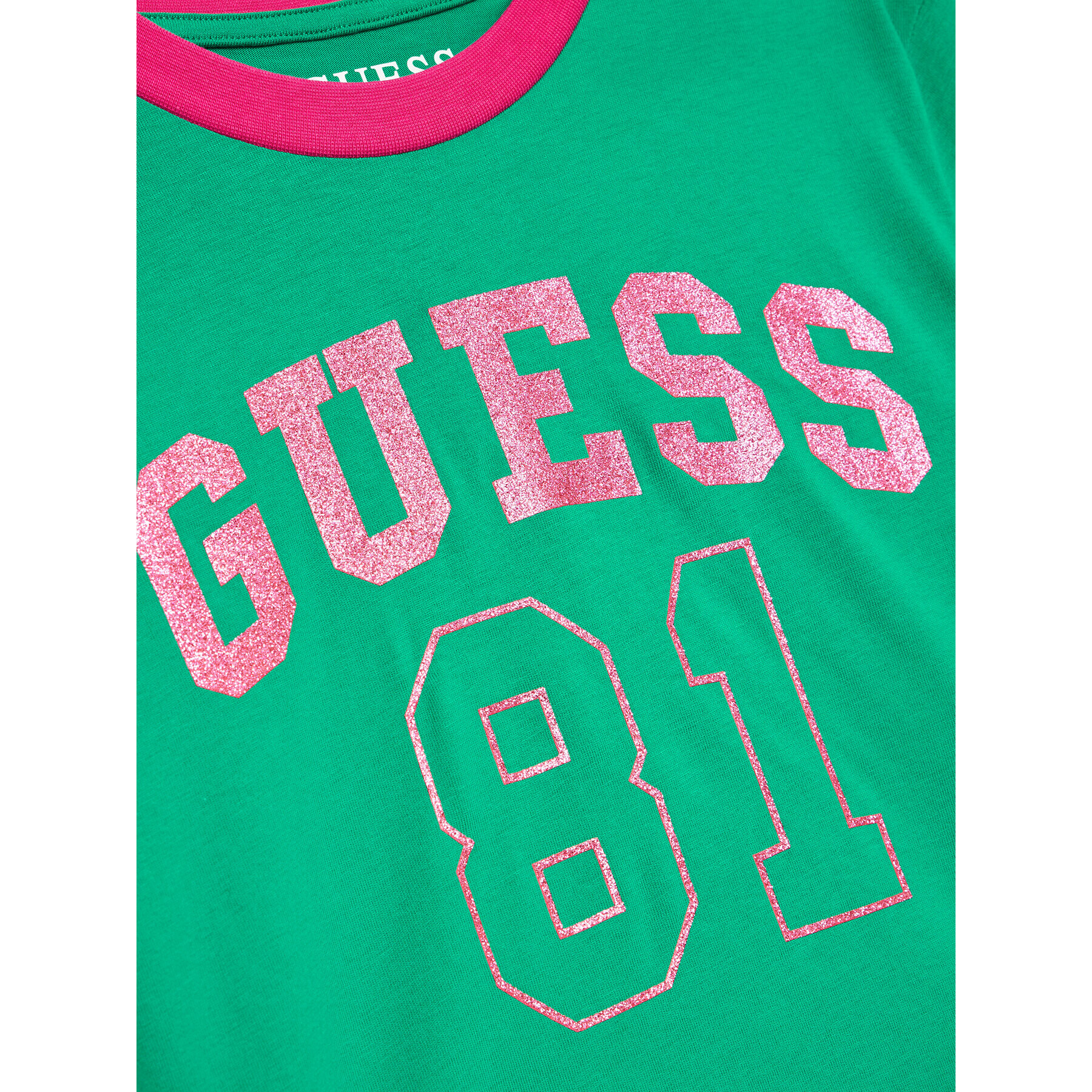 Guess T-Shirt J3YI07 K8HM4 Zelená Regular Fit - Pepit.cz