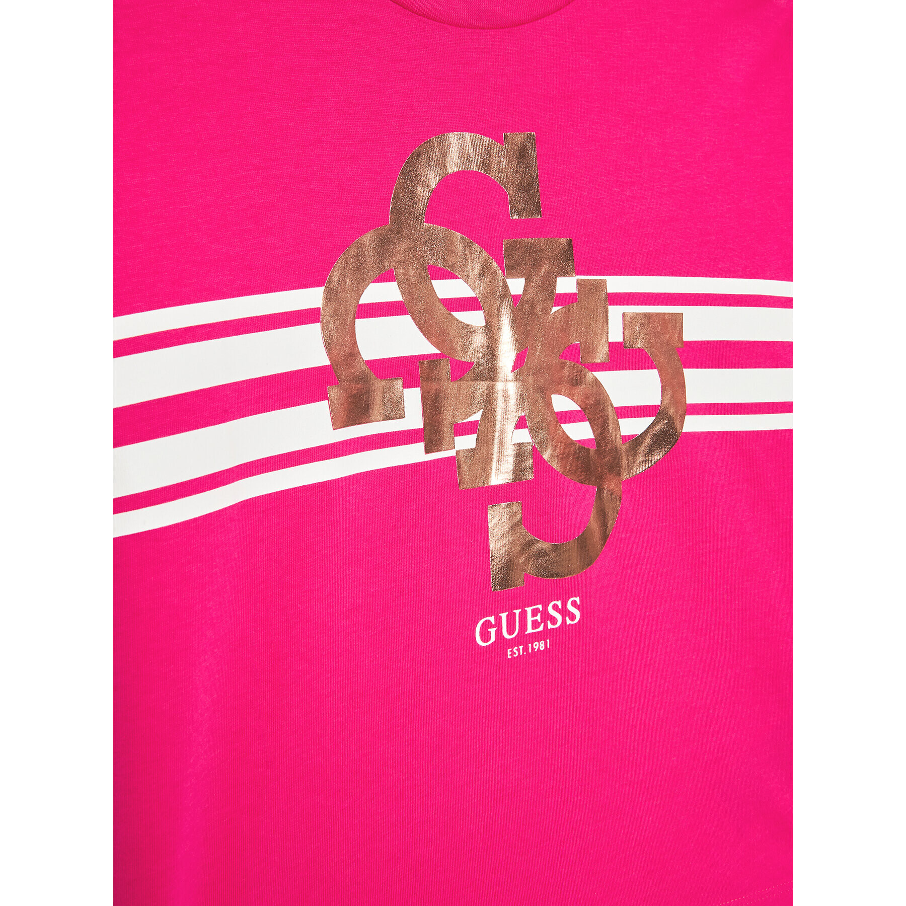 Guess T-Shirt J3YI36 K8HM4 Růžová Boxy Fit - Pepit.cz