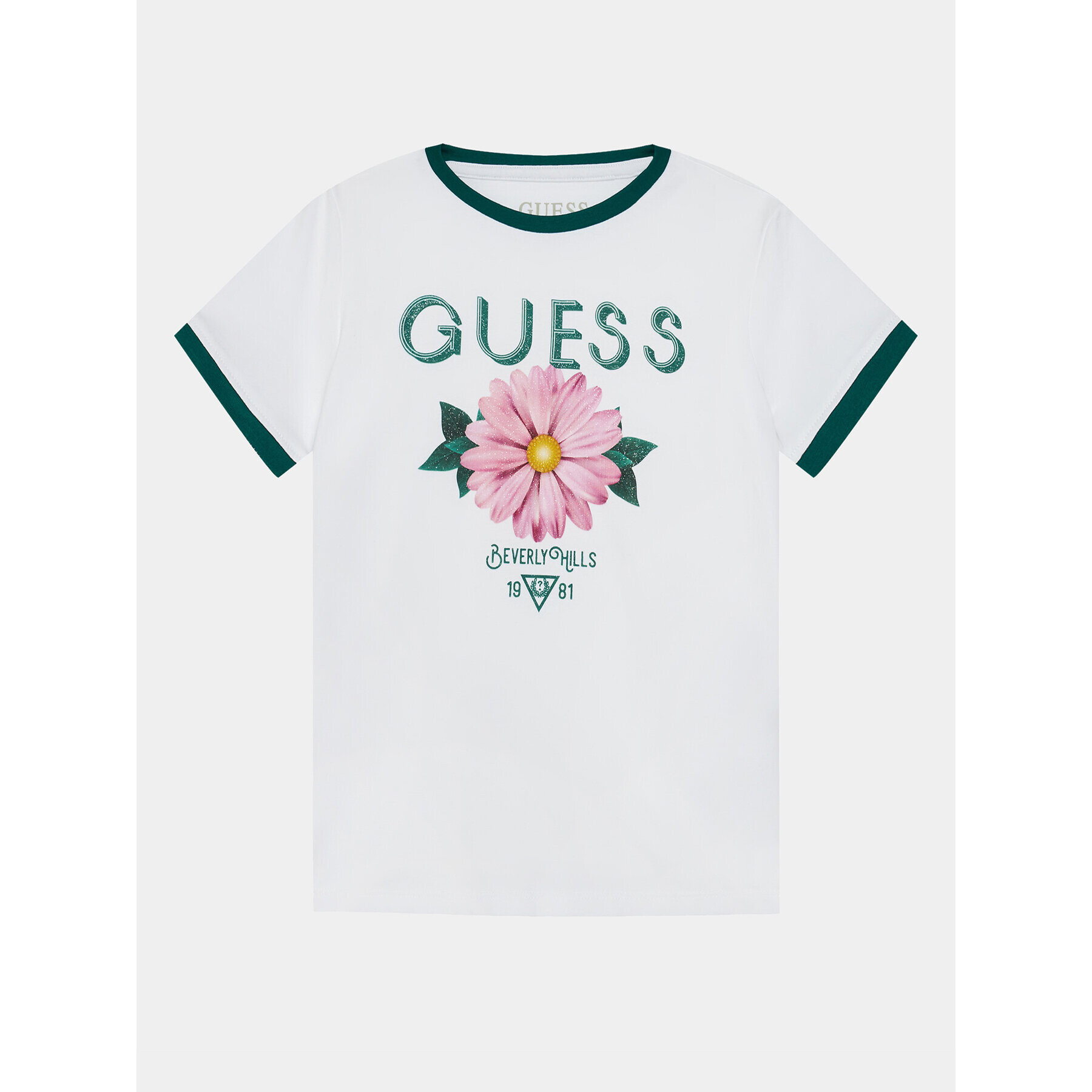 Guess T-Shirt J4RI00 K6YW4 Bílá Regular Fit - Pepit.cz