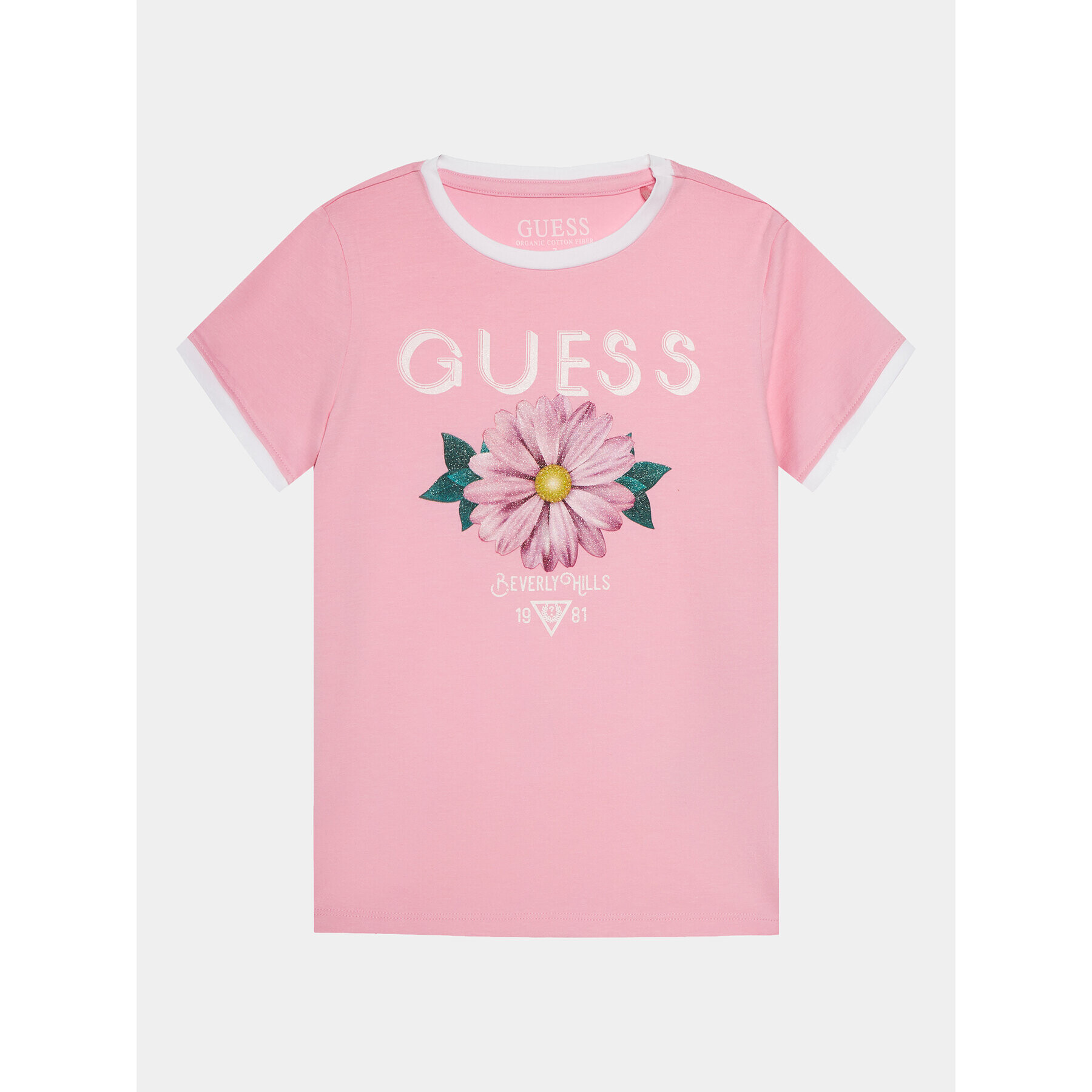 Guess T-Shirt J4RI00 K6YW4 Růžová Regular Fit - Pepit.cz