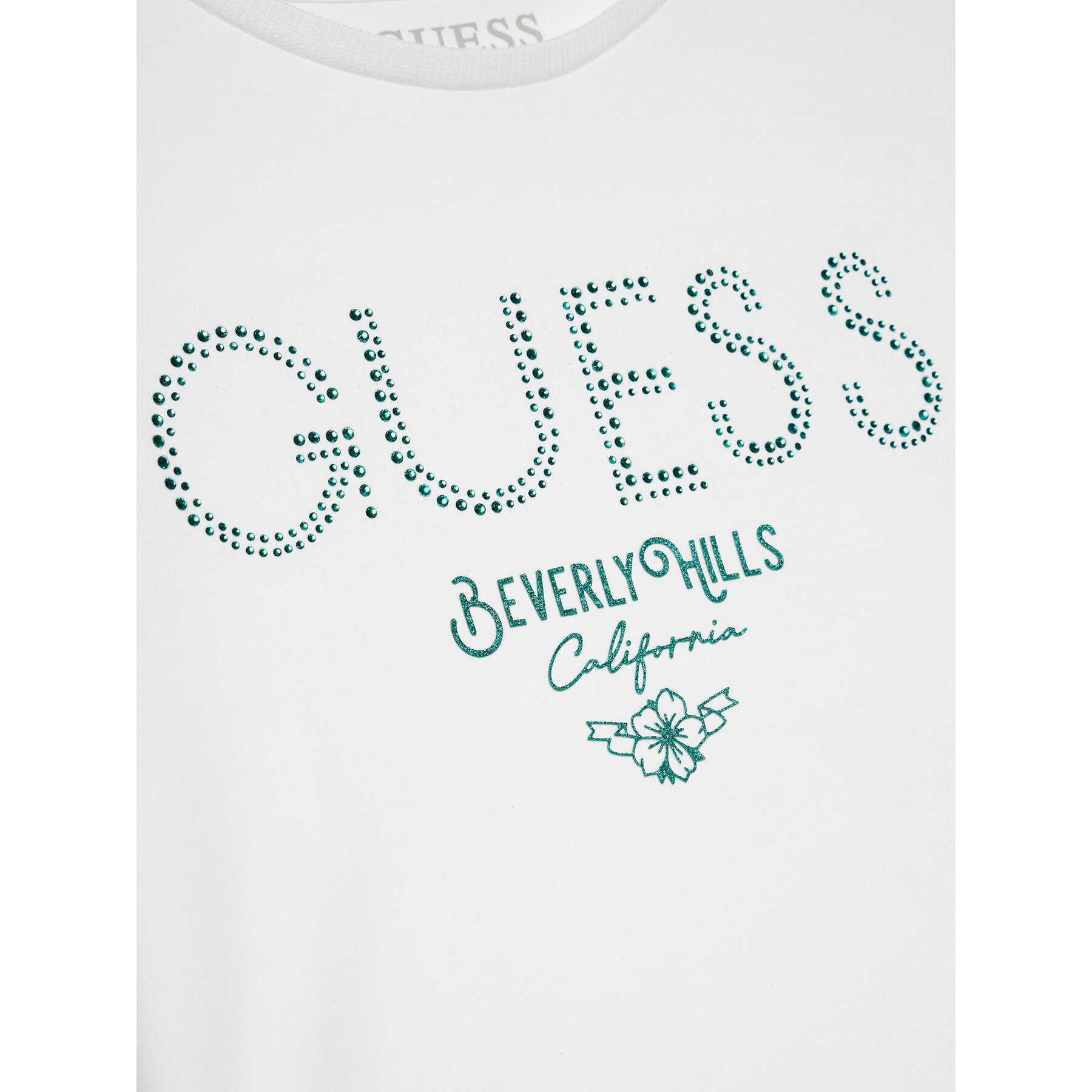 Guess T-Shirt J4RI37 J1314 Bílá Regular Fit - Pepit.cz