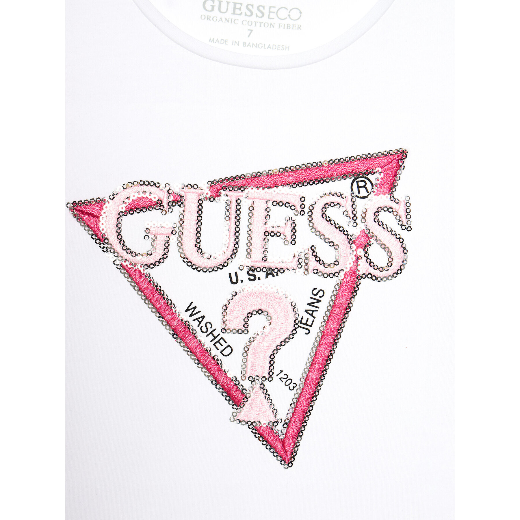 Guess T-Shirt J4RI47 K6YW4 Bílá Regular Fit - Pepit.cz